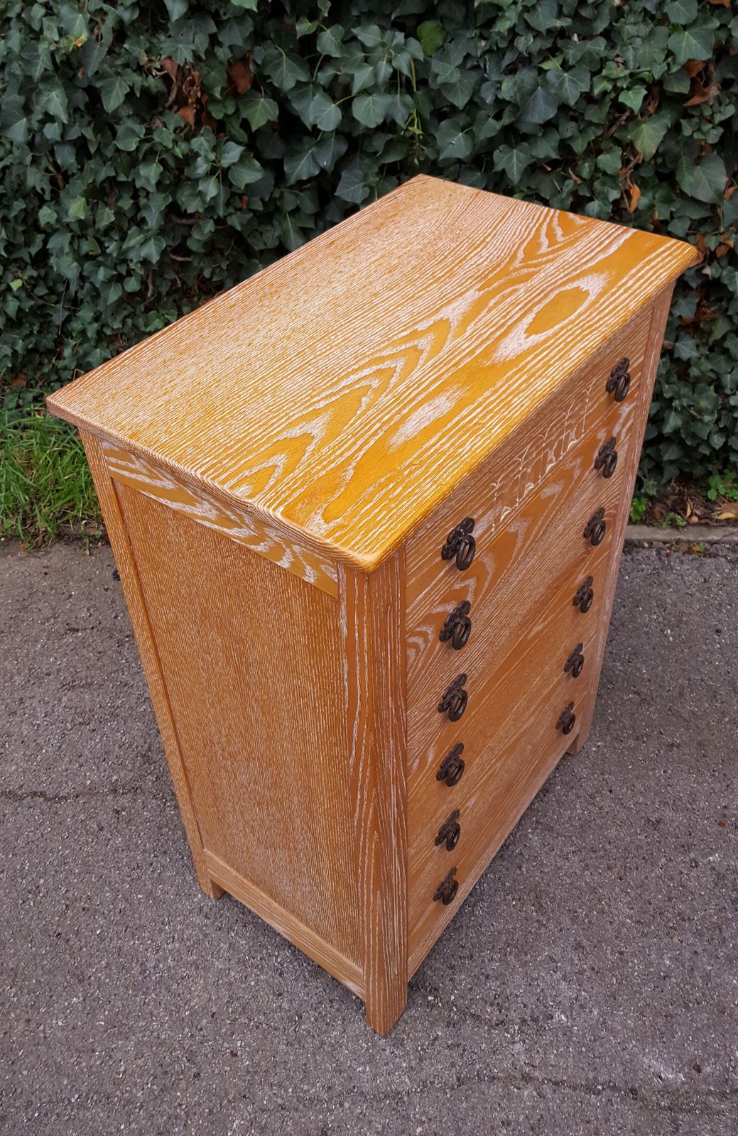 Limed Oak Chest Of Drawers photo 375.0