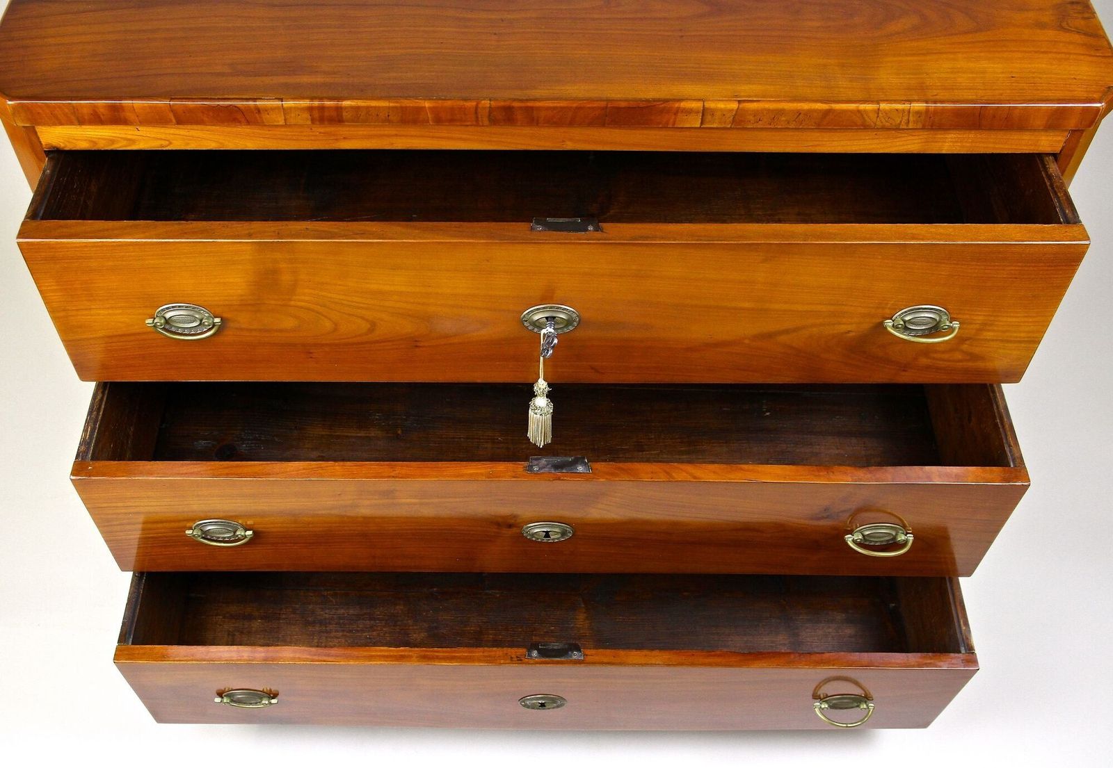 19th Century Biedermeier Chest Of Drawers, Cherrywood, Austria Circa 1830 photo vinterior