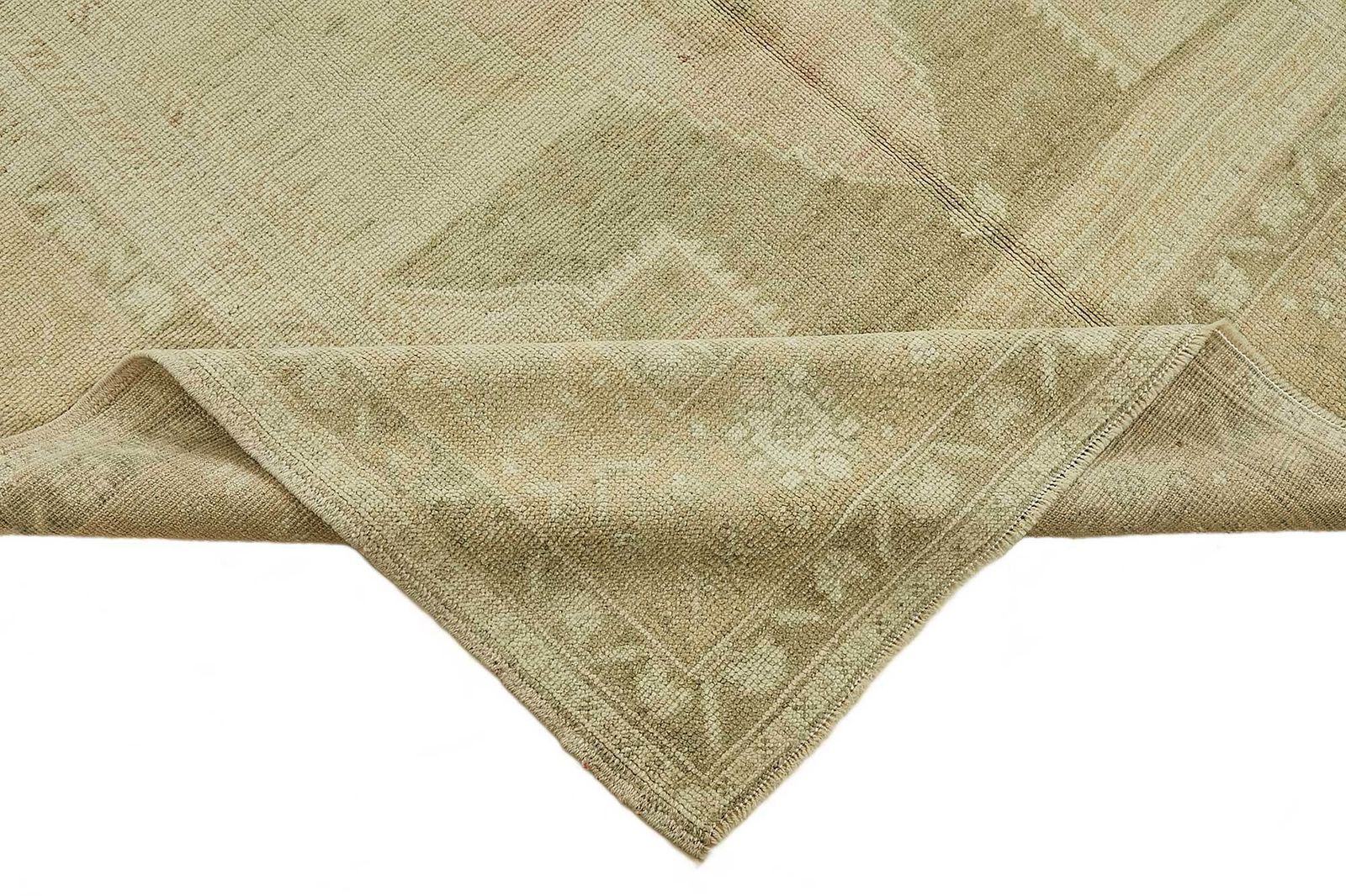 Turkish Beige Handmade Oriental Rug 148 Cm X 316 Cm photo vinterior
