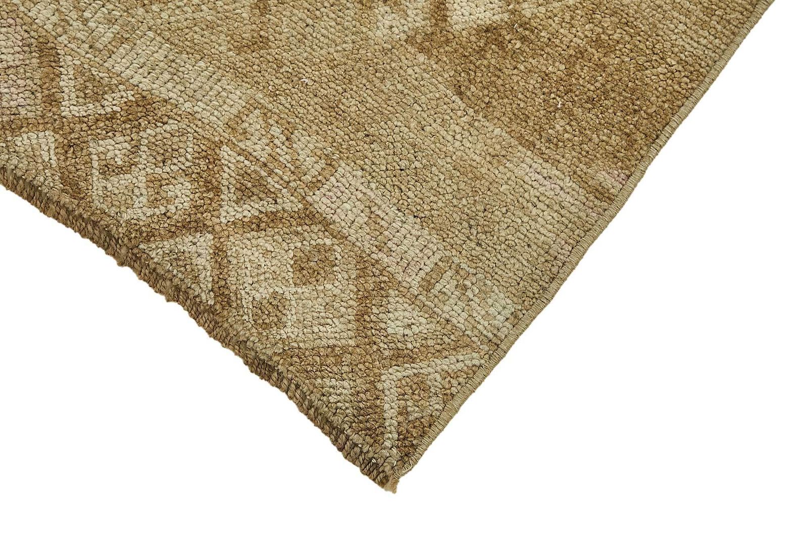 Handmade Beige Anatolian Runner Rug 75 Cm X 369 Cm photo Textiles