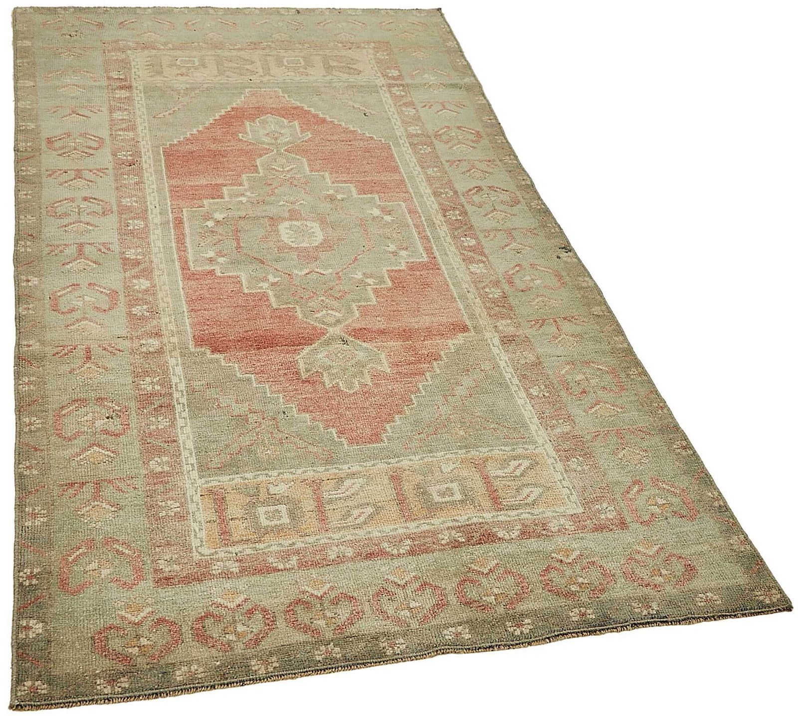 Handmade Turkish Beige Small Oriental Rug 106 Cm X 193 Cm photo furniture