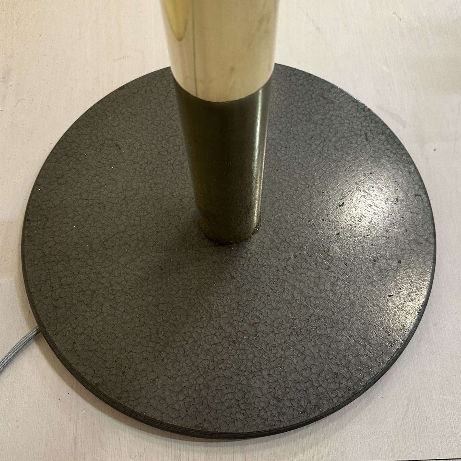 Lighting Carlo Nason Lt338 Floor Lamp For Mazzega In Pulegoso Glass And Brass, Italy 1967 photo