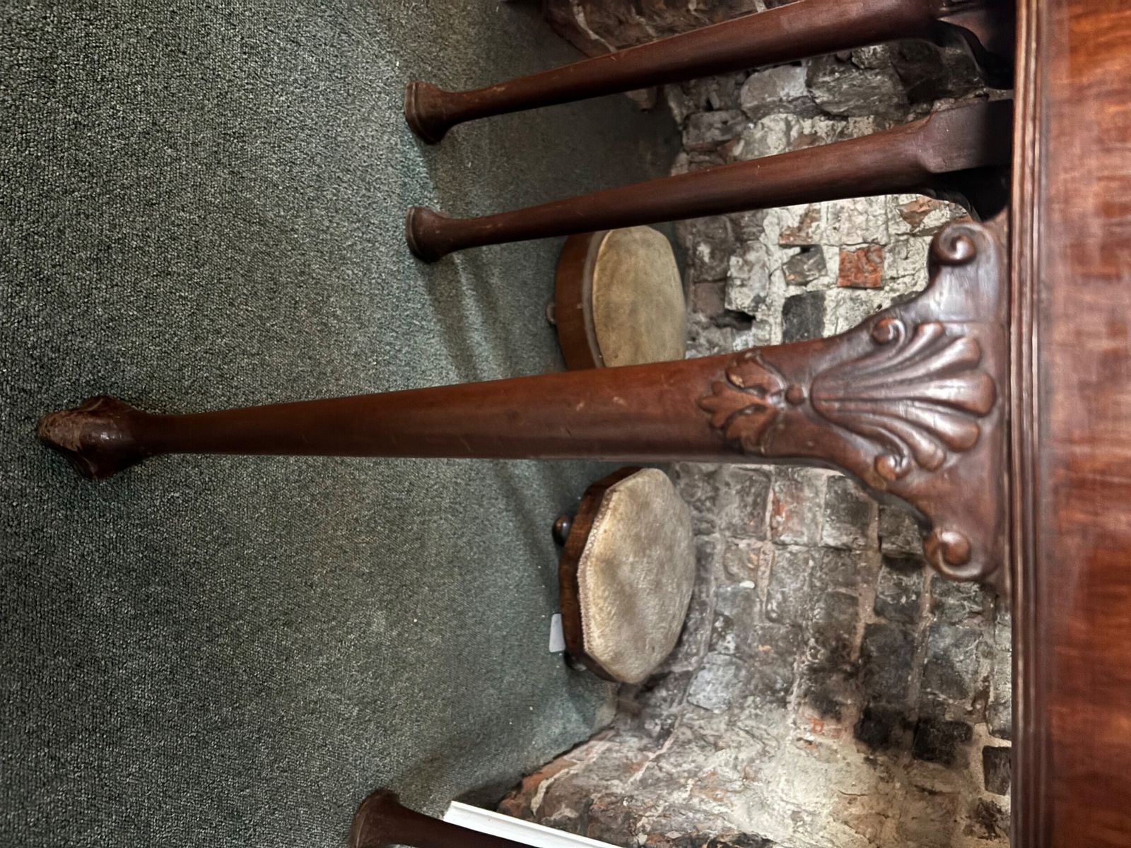 Furniture Small George III Mahogany Demi Lune Card Table photo