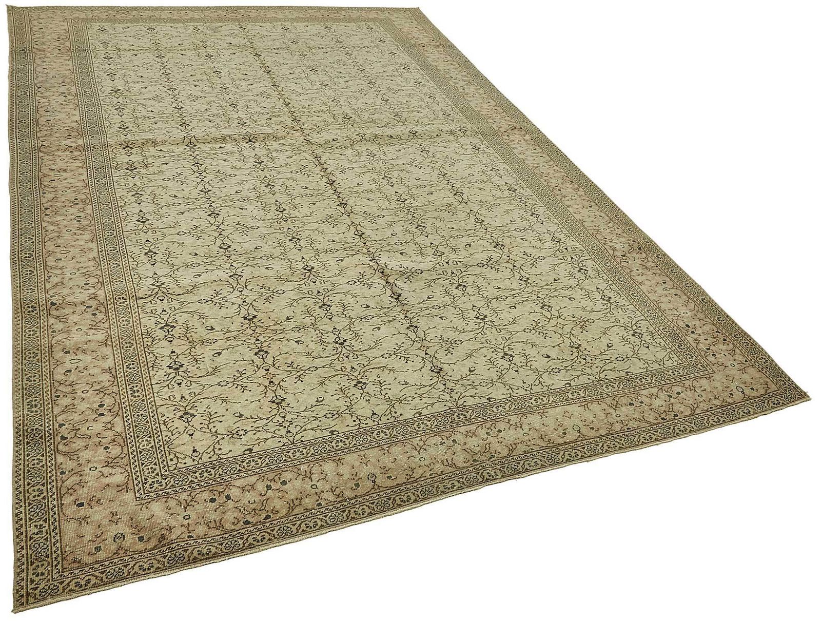 Turkish Beige Handmade Oriental Rug 195 Cm X 294 Cm photo furniture