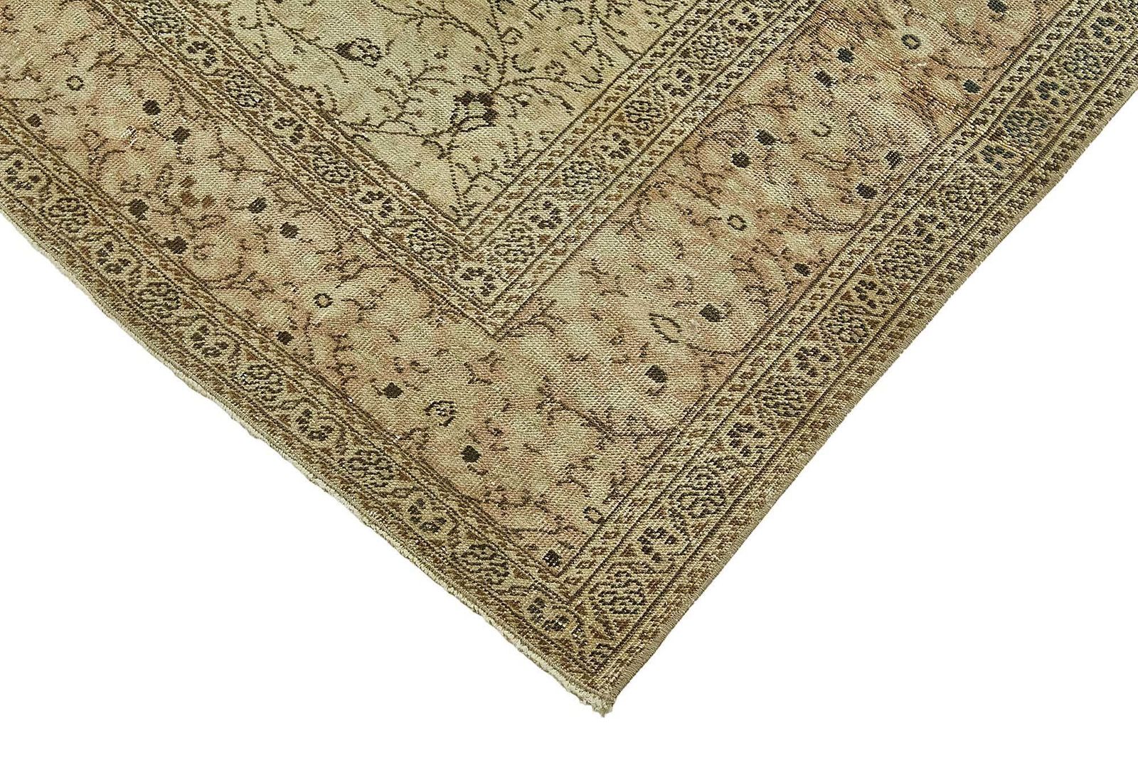 Turkish Beige Handmade Oriental Rug 195 Cm X 294 Cm photo Textiles