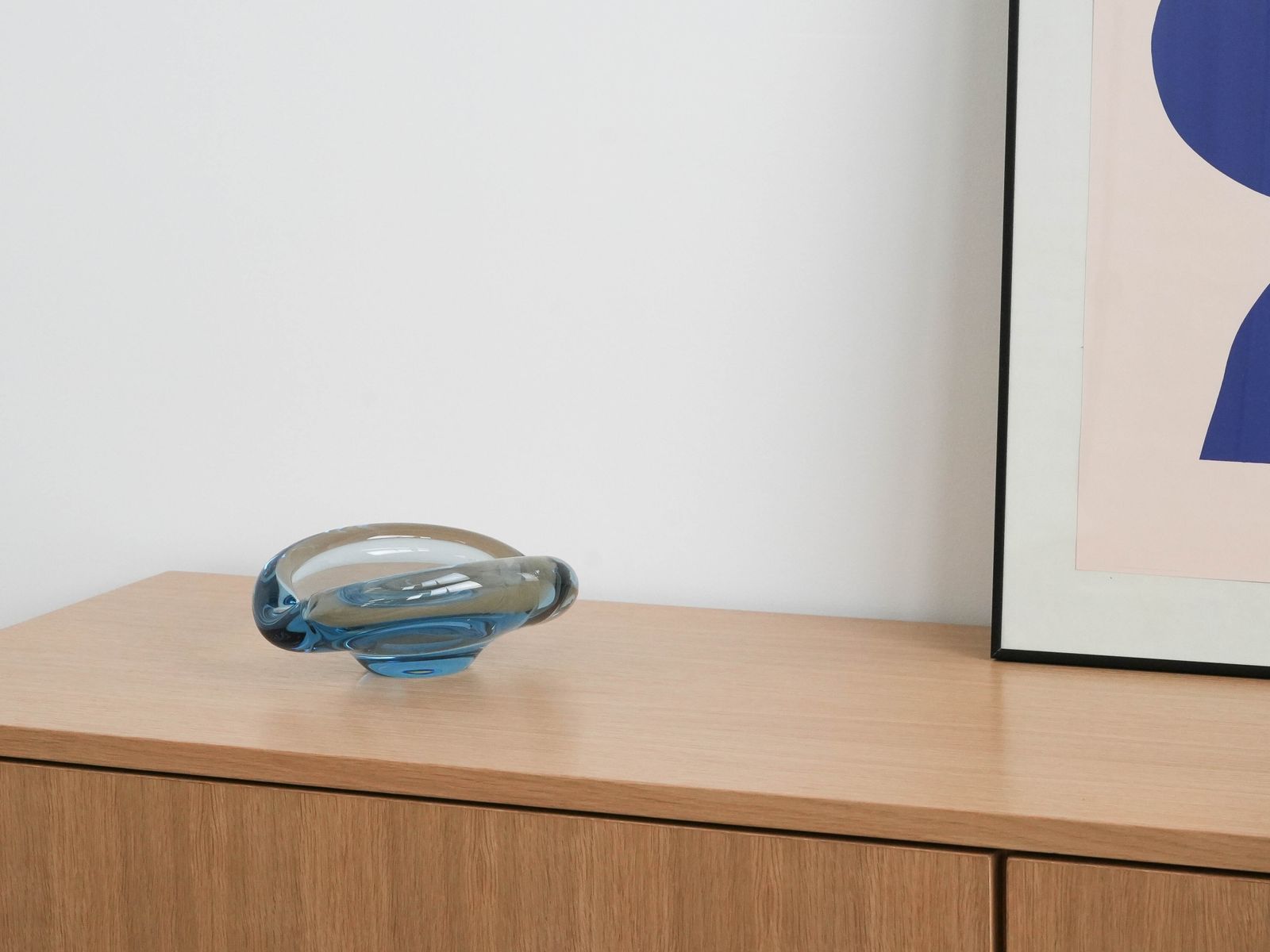 Glass Platter, Danish Design, 1960s, Manufacturer: Holmegaard, Designer: Per Lütken photo furniture