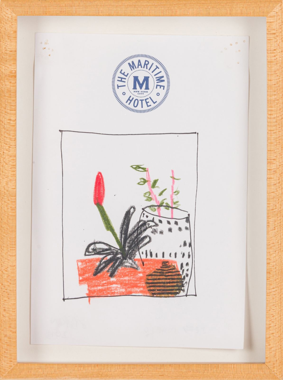 Jonas Wood Untitled (Drawing Of Plant Still Life)