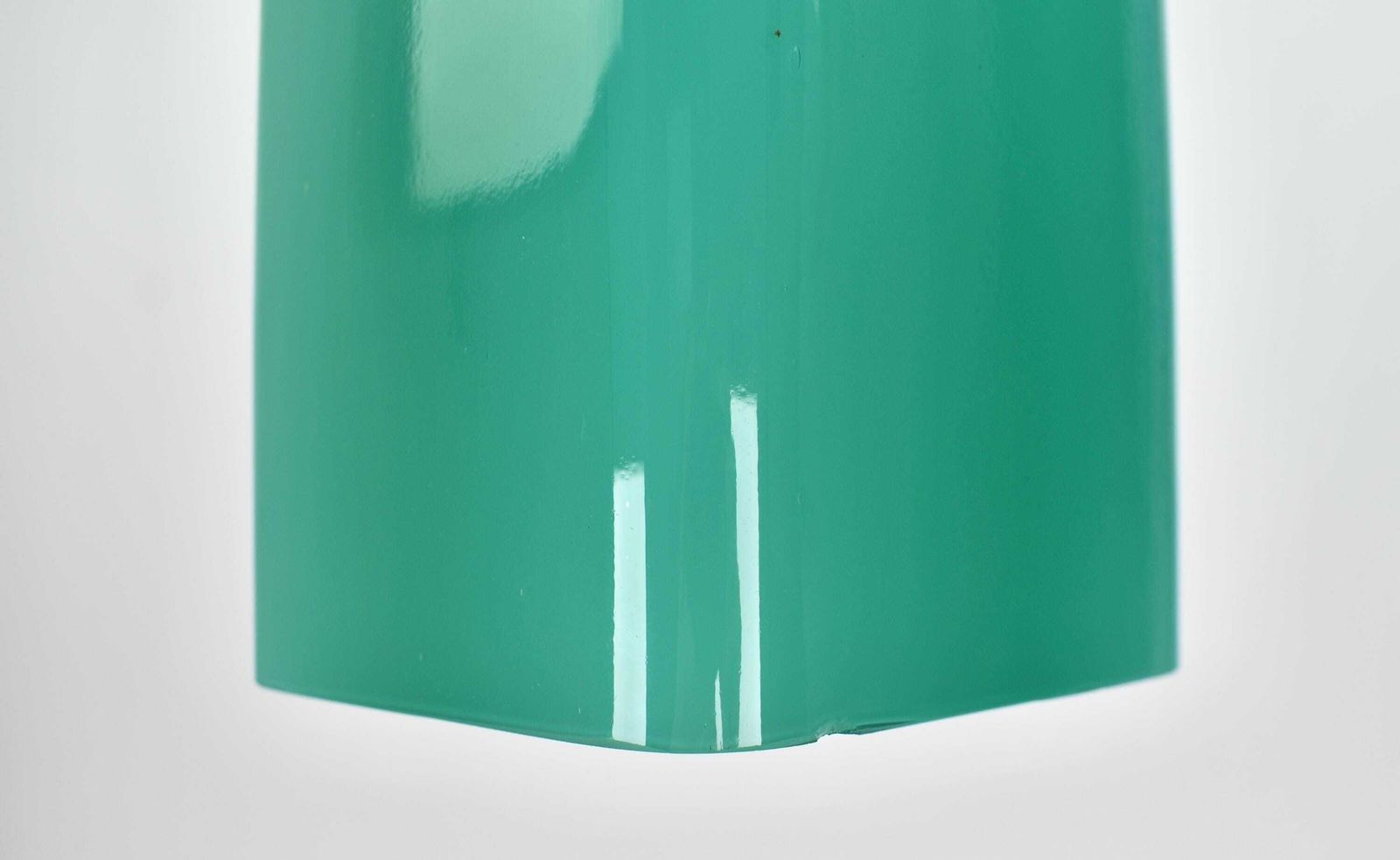 Verlichting Grote Mid Century Modern Hanglamp Van Murano Glas, Gino Vistosi | Blauwgroen Rechthoekige Buis, Vintage | Venini Massimo Vignelli, Ca. Jaren 1950 photo