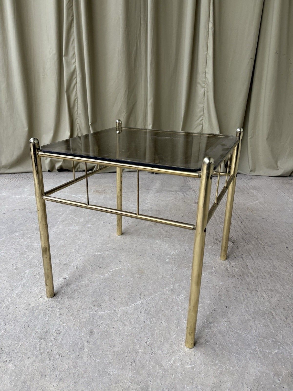 Vtg Late Mid Century Hollywood Regency Style Side Table Italian Retro R959 photo Furniture