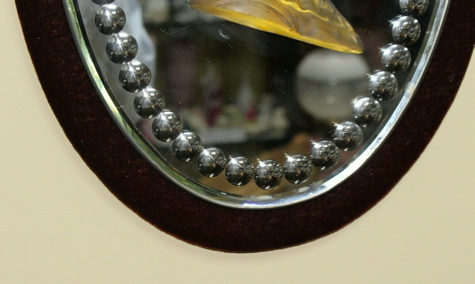 photo furniture Pair Of Mid 19th C. Victoria & Albert Carved Crystal Mirrored Plaques