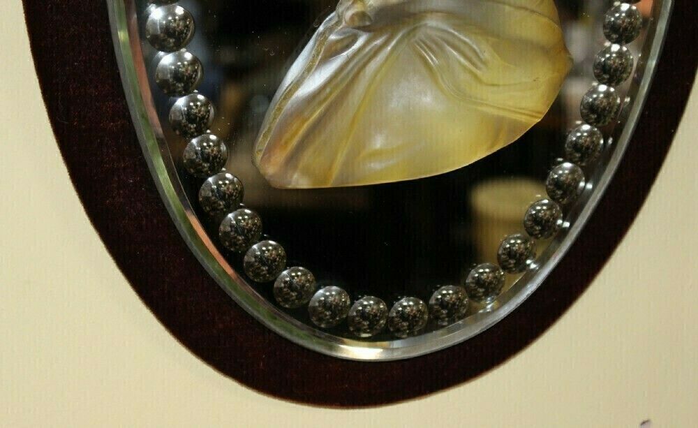 950.0 Pair Of Mid 19th C. Victoria & Albert Carved Crystal Mirrored Plaques photo