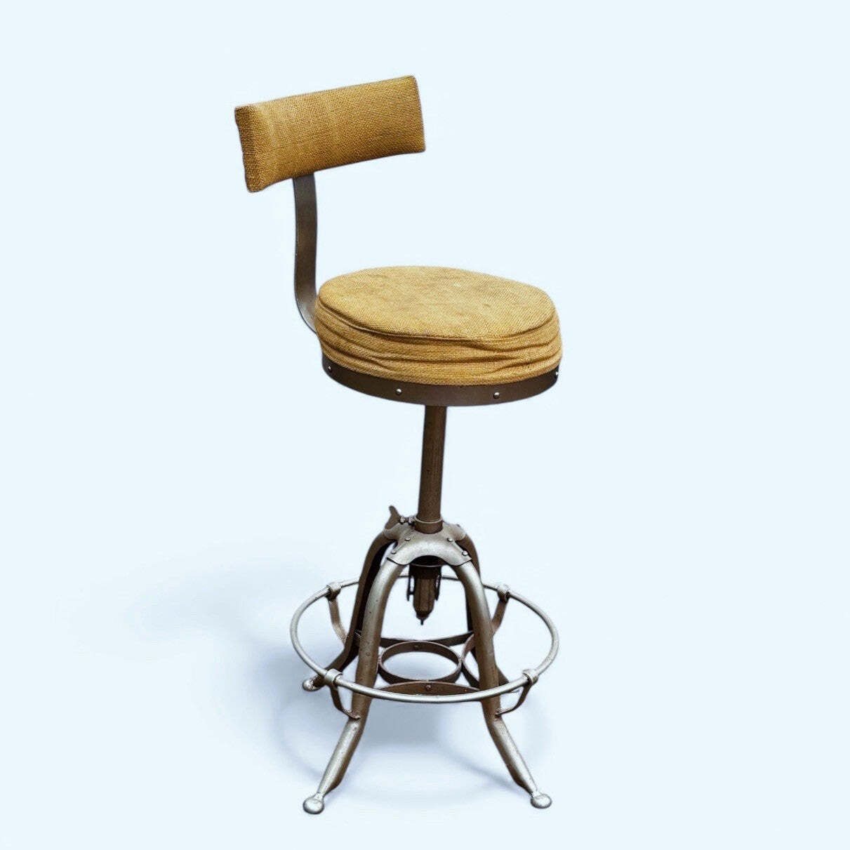 Industrial Height Adjustable Swivel Metal Chair