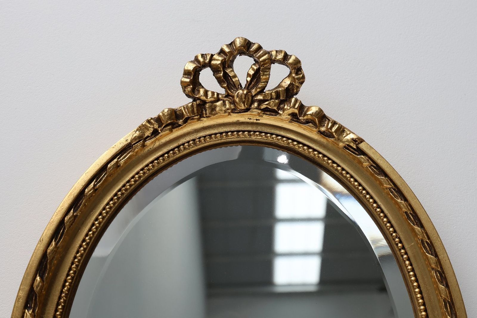 Louis Philippe Dutch Wood With Beveled Mirror From Pieterman, 1950s photo furniture