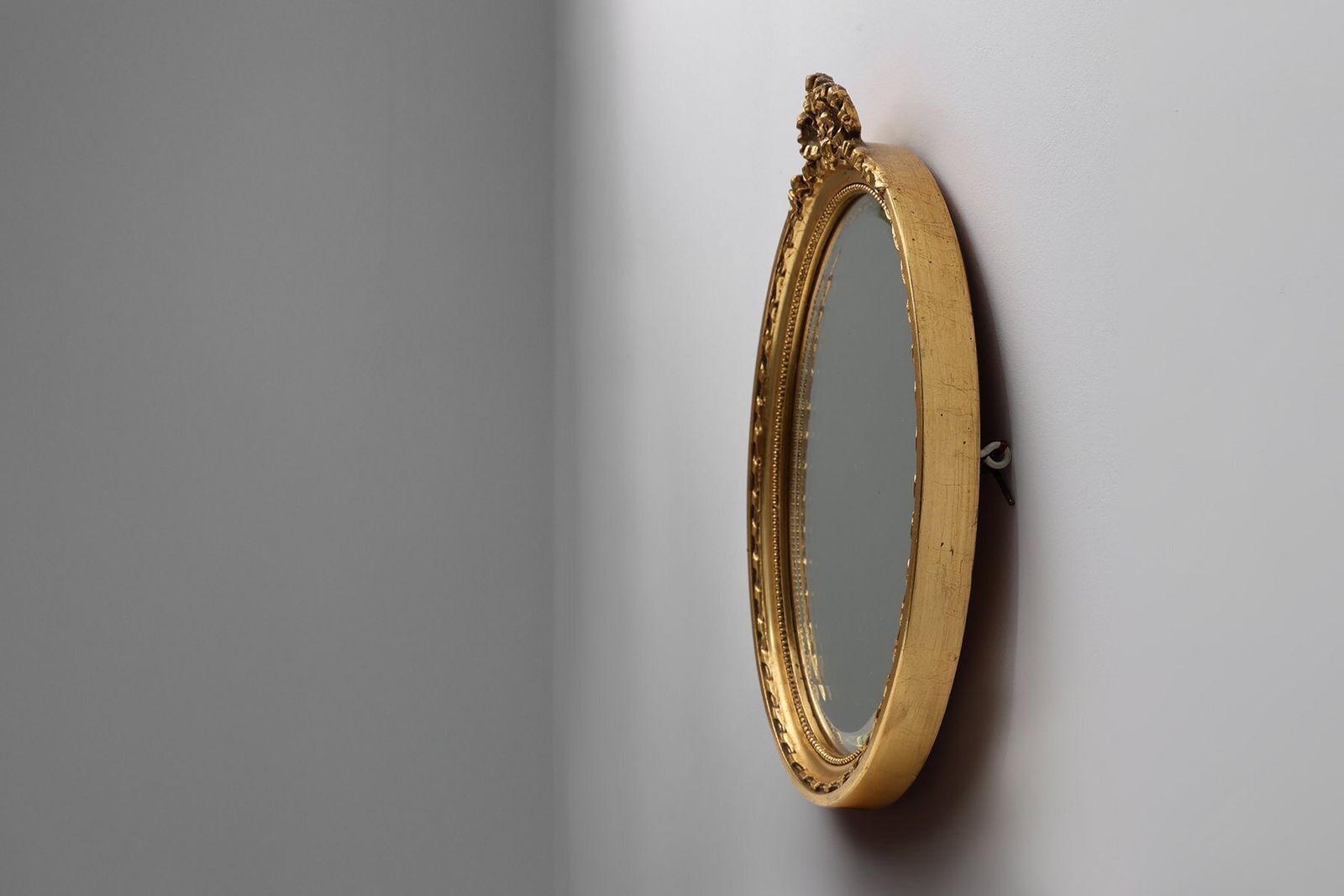 Louis Philippe Dutch Wood With Beveled Mirror From Pieterman, 1950s photo Home Decor
