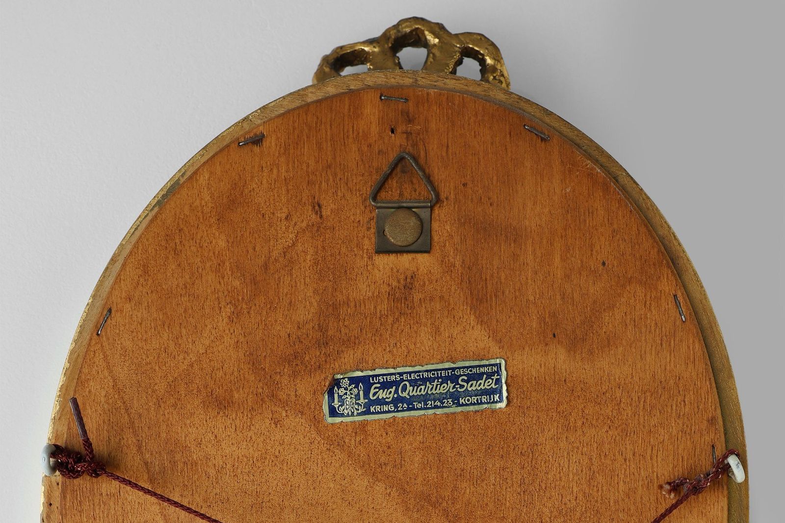 photo for sale Louis Philippe Dutch Wood With Beveled Mirror From Pieterman, 1950s
