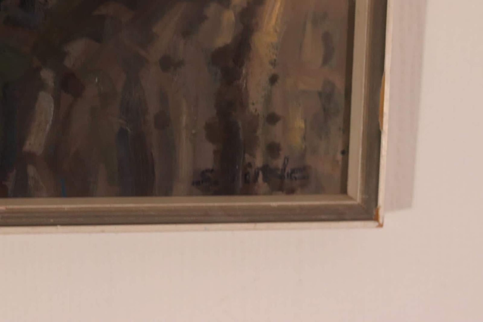 Original Mid Century  Swedish Oil On Canvas – “Toulodo” By S. Sinde – Vintage & Dated 1969, Framed  49 × 41 Cm (19.3" × 16.1") photo for sale
