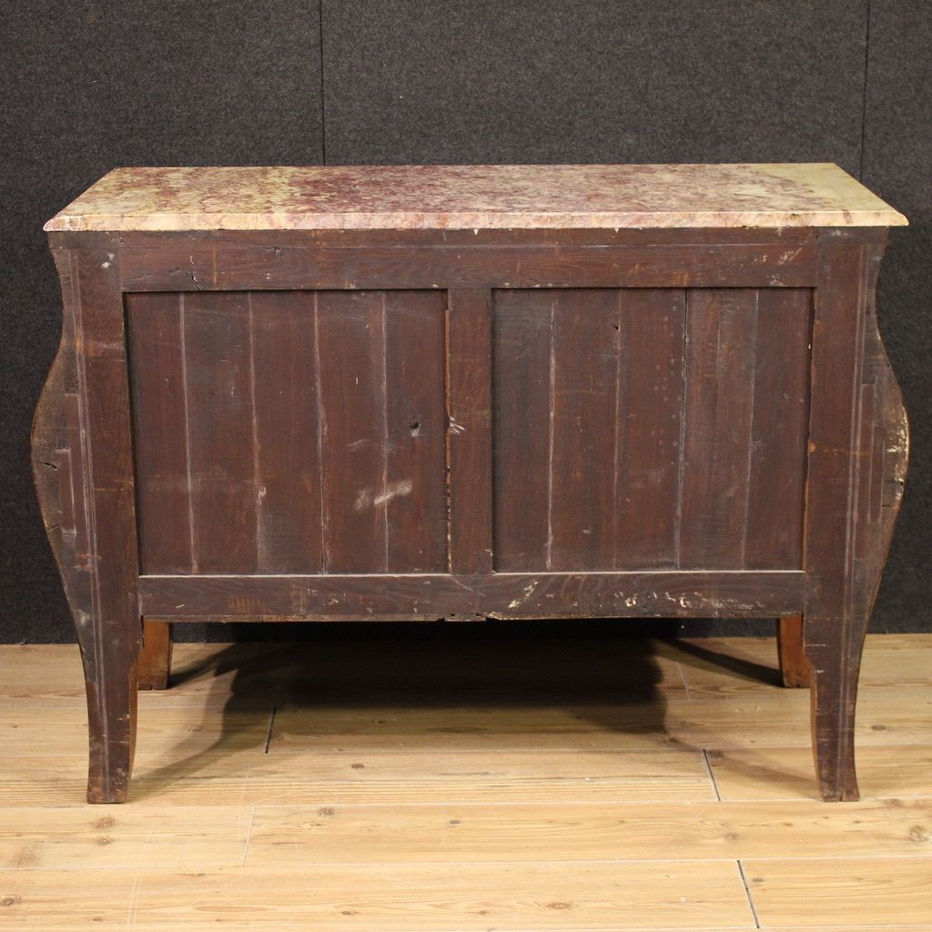 4650.0 20th Century French Louis XV Style Inlaid Chest Of Drawers photo