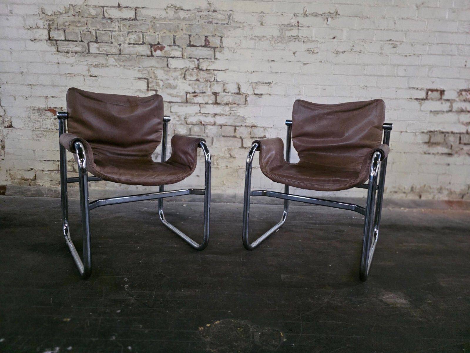 A Pair Of Mid Century Sling Chairs By Maurice Burke Circa 1960s photo Furniture