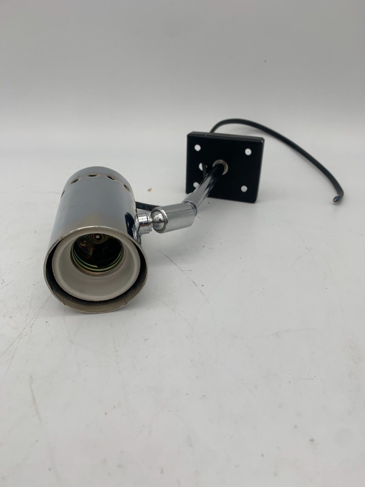 Pair Wall Lamps Spotlights Attributed To Stilnovo Chrome photo Lighting