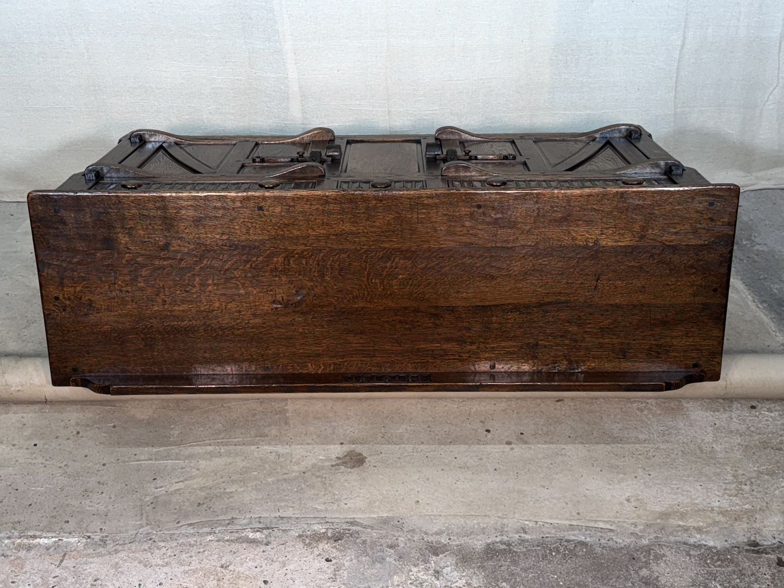 A Nigel Rupert Griffiths Monastic Carved Oak Dresser Base / Sideboard / Cabinet / Cupboard photo 1495.0