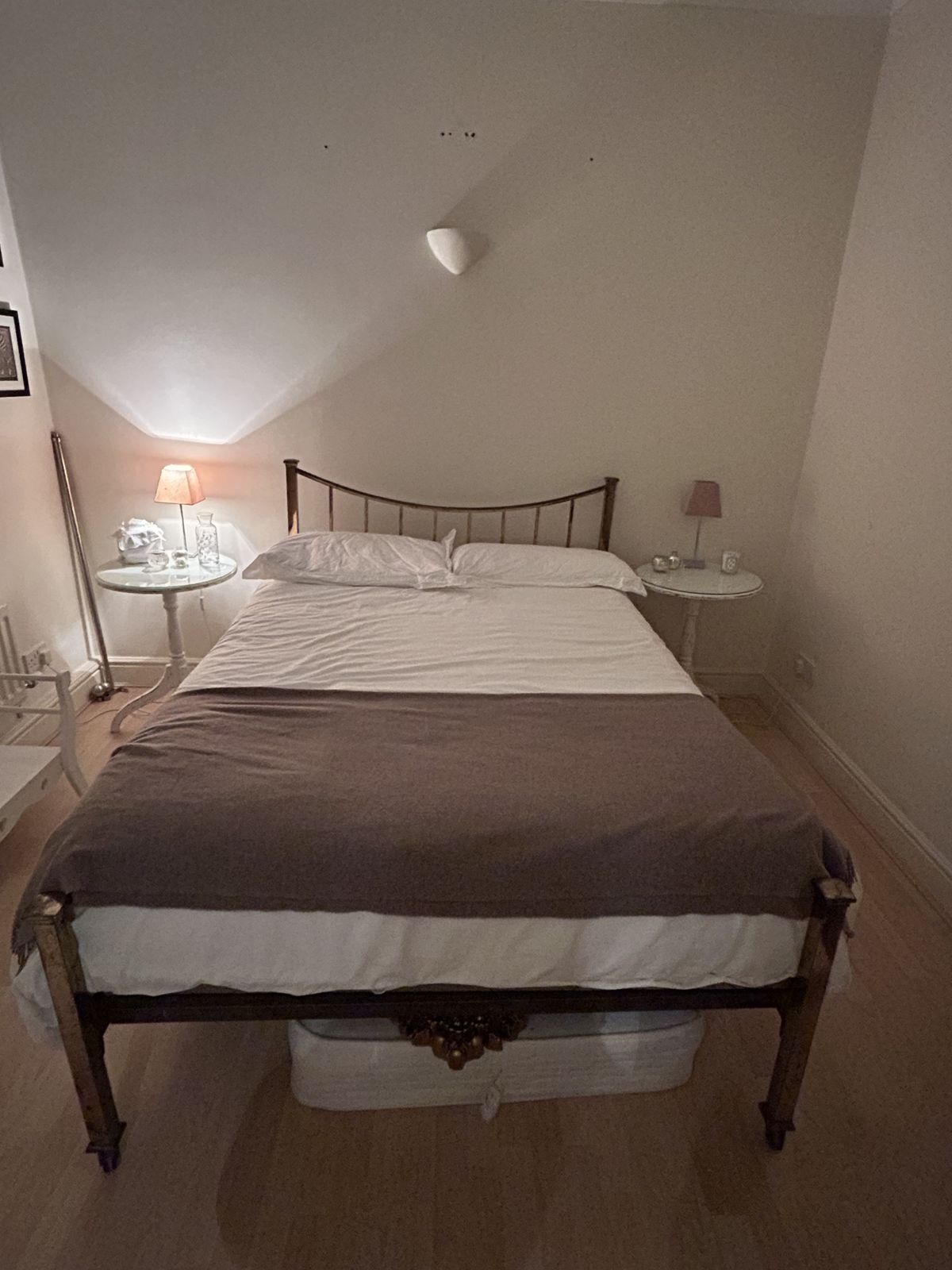 Antique Brass Double Bed And Mattress photo 51.0