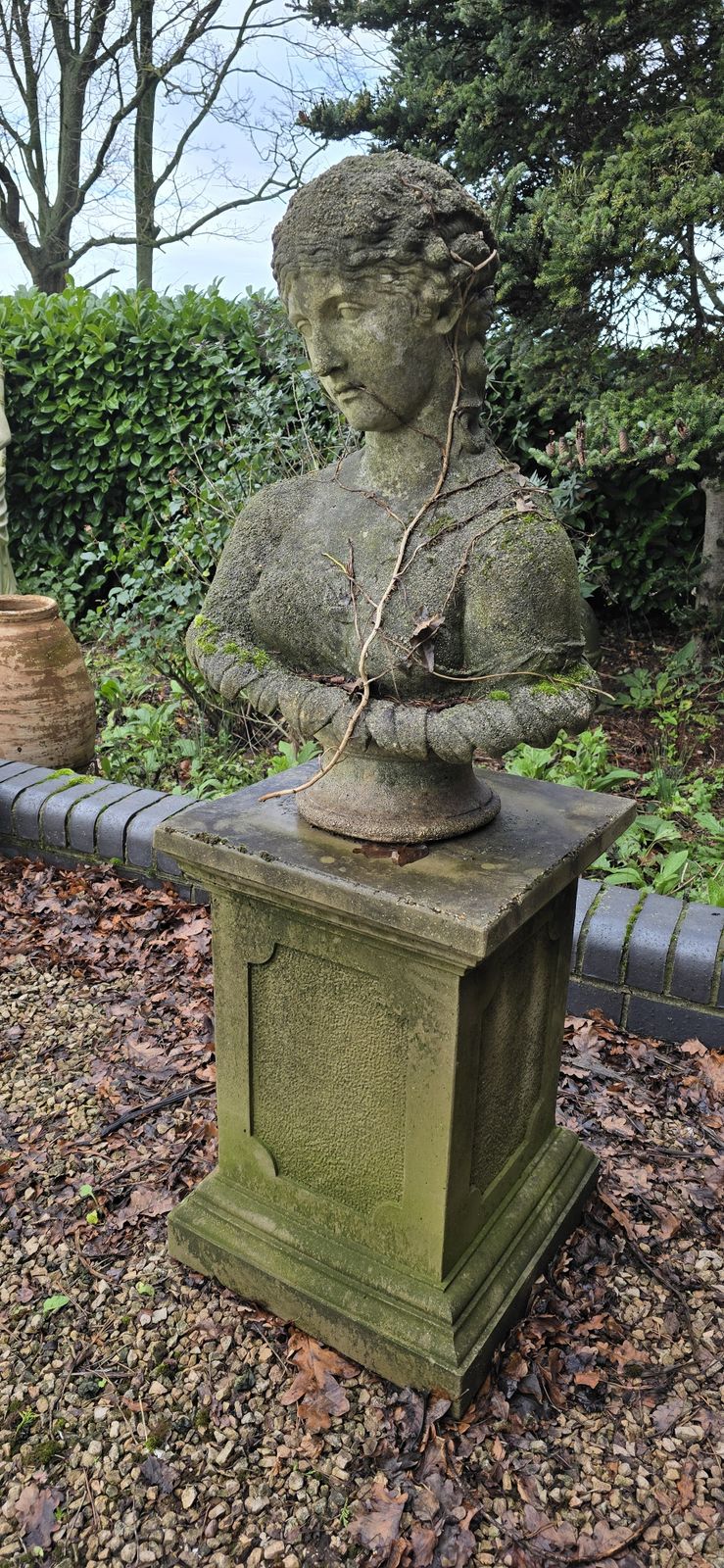 Large Well Weathered Bust Of Isis photo furniture
