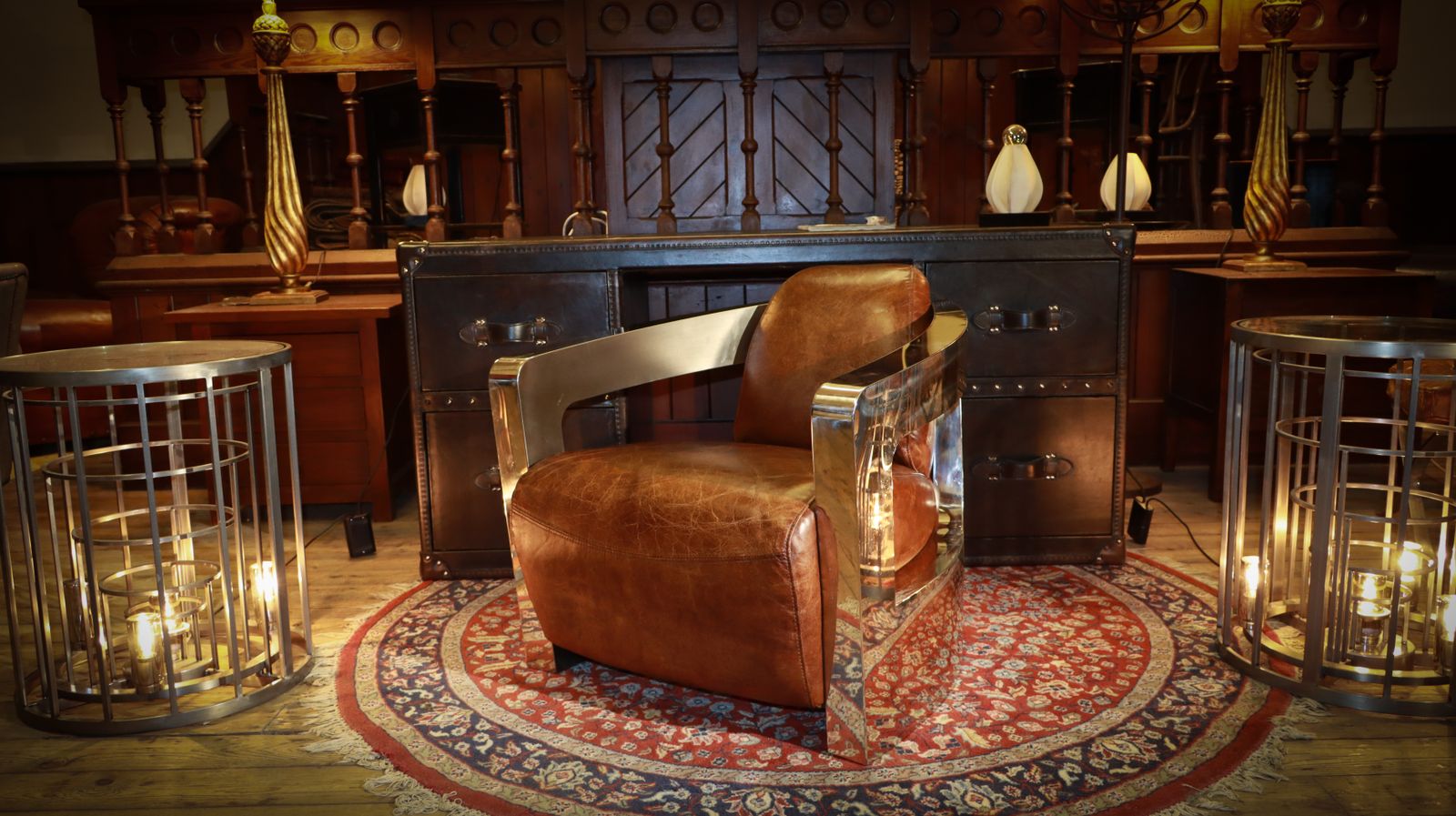 Stunning Timothy Oulton Mars Aviator Rocket Leather Armchair Antique Whisky photo Furniture