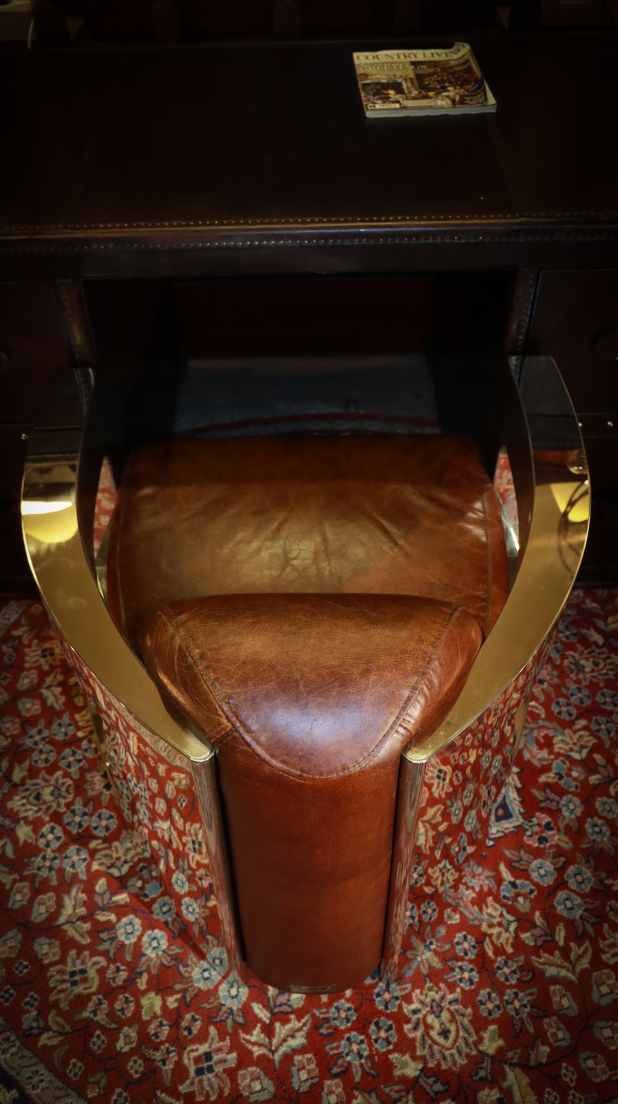 photo buy Stunning Timothy Oulton Mars Aviator Rocket Leather Armchair Antique Whisky