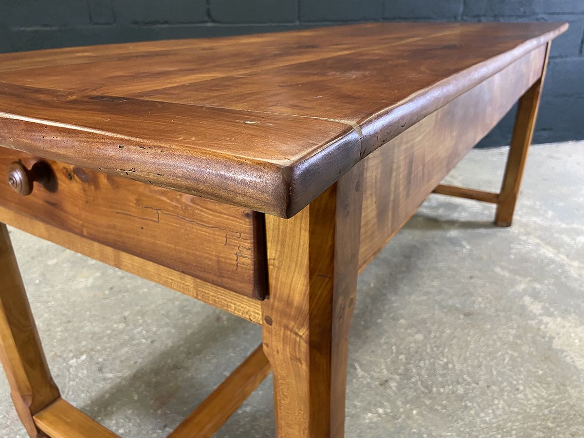 Traditional French Fruitwood Farmhouse Dining Table photo Furniture