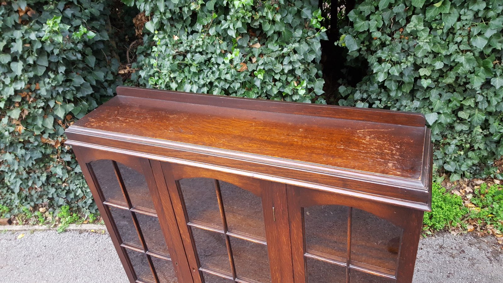photo for sale Pair Of Heals 3 Door Oak Bookcases