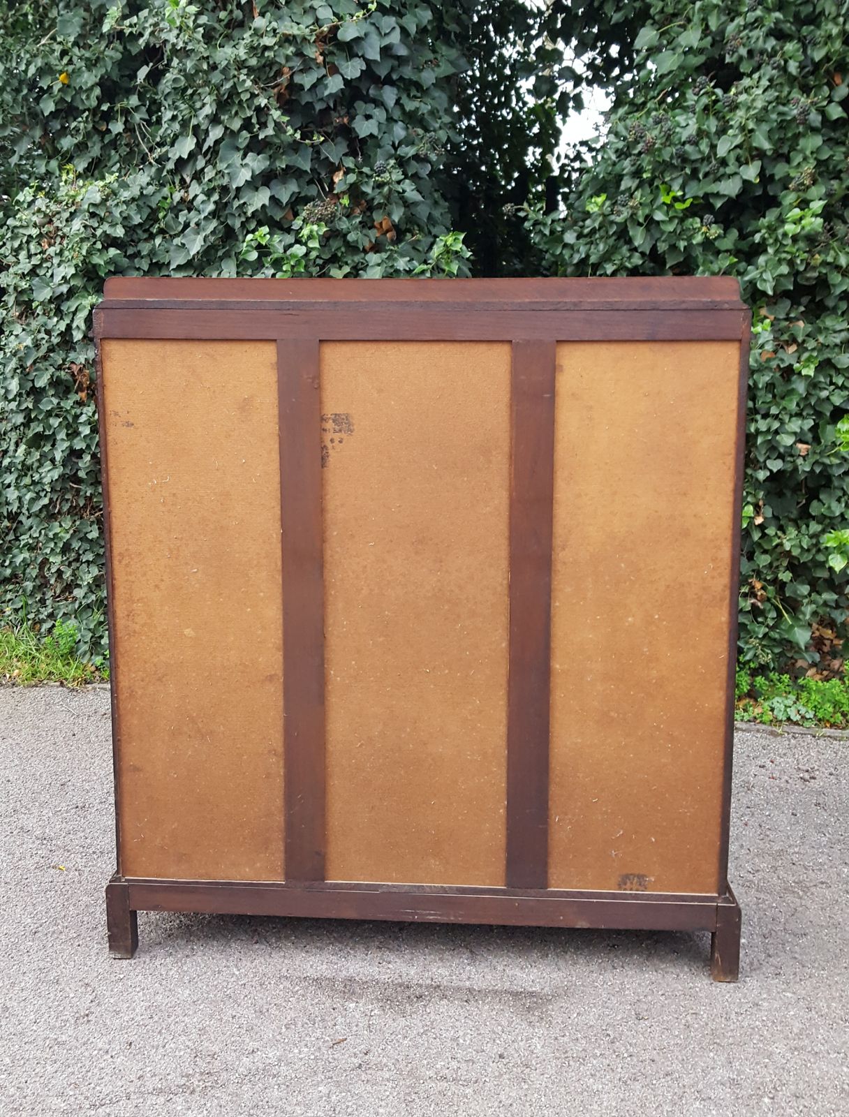 Furniture Pair Of Heals 3 Door Oak Bookcases photo