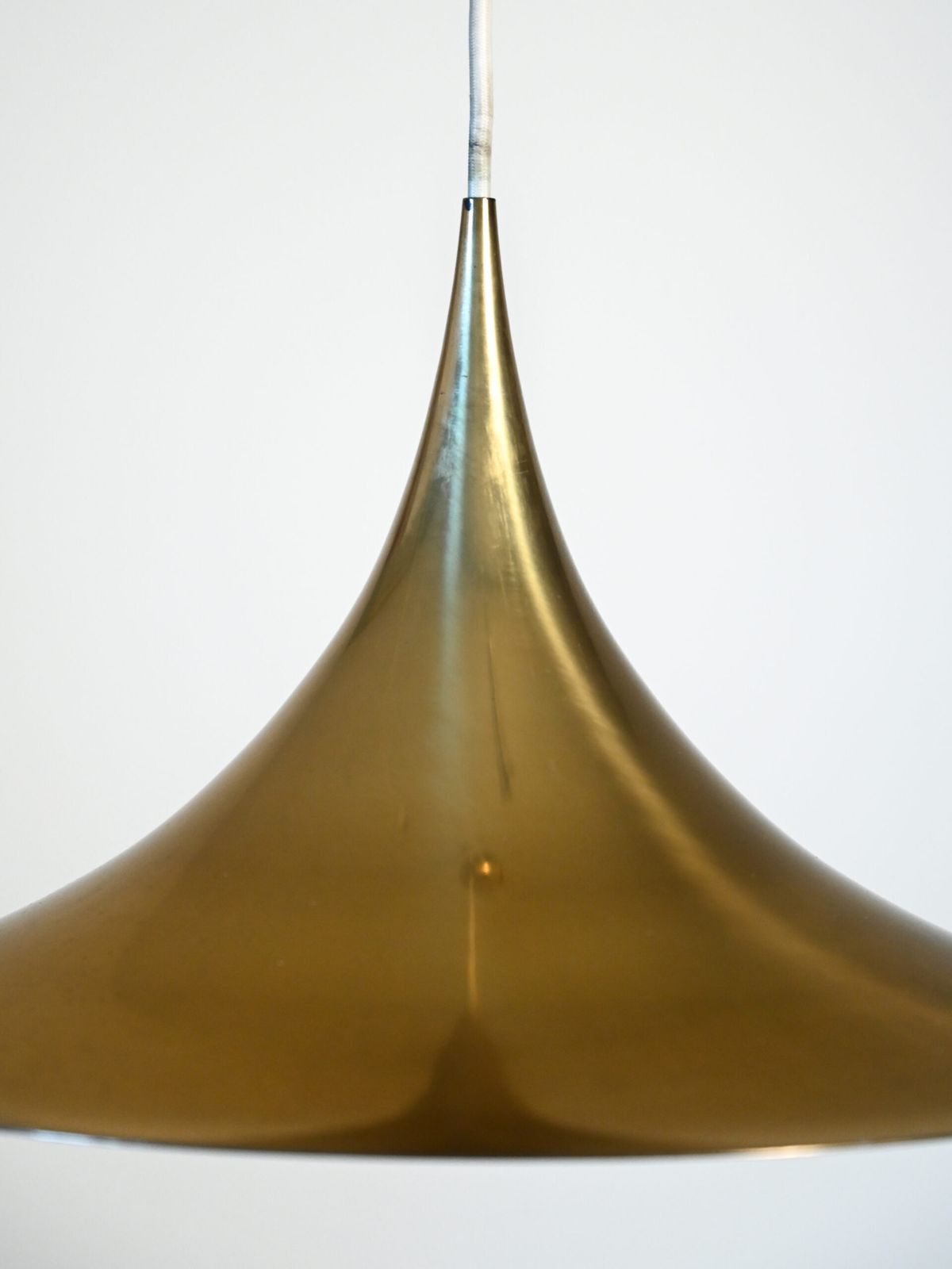 Brass Pendant Lamp Attributed To Claus Bonderup & Torsten Thorup photo for sale