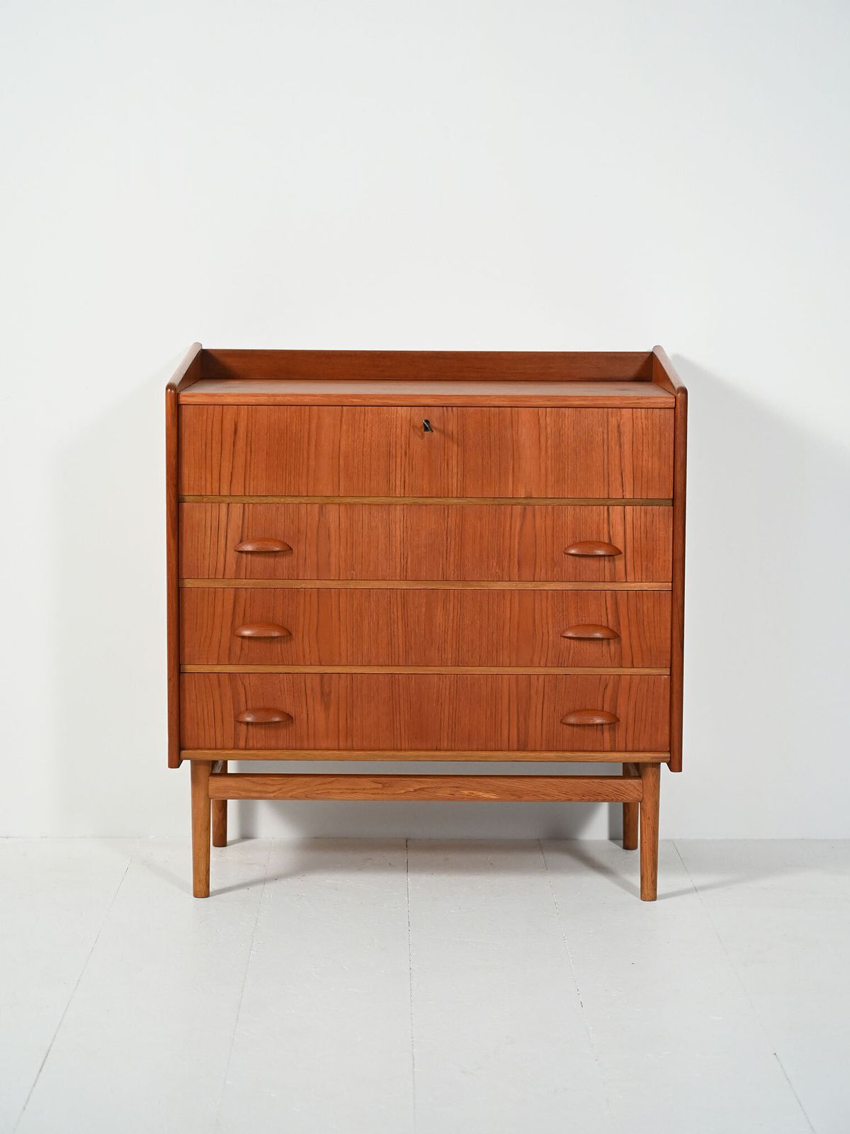 Scandinavian Teak Dressing Table With Chest Of Drawers From The 1950s And 1960s photo furniture