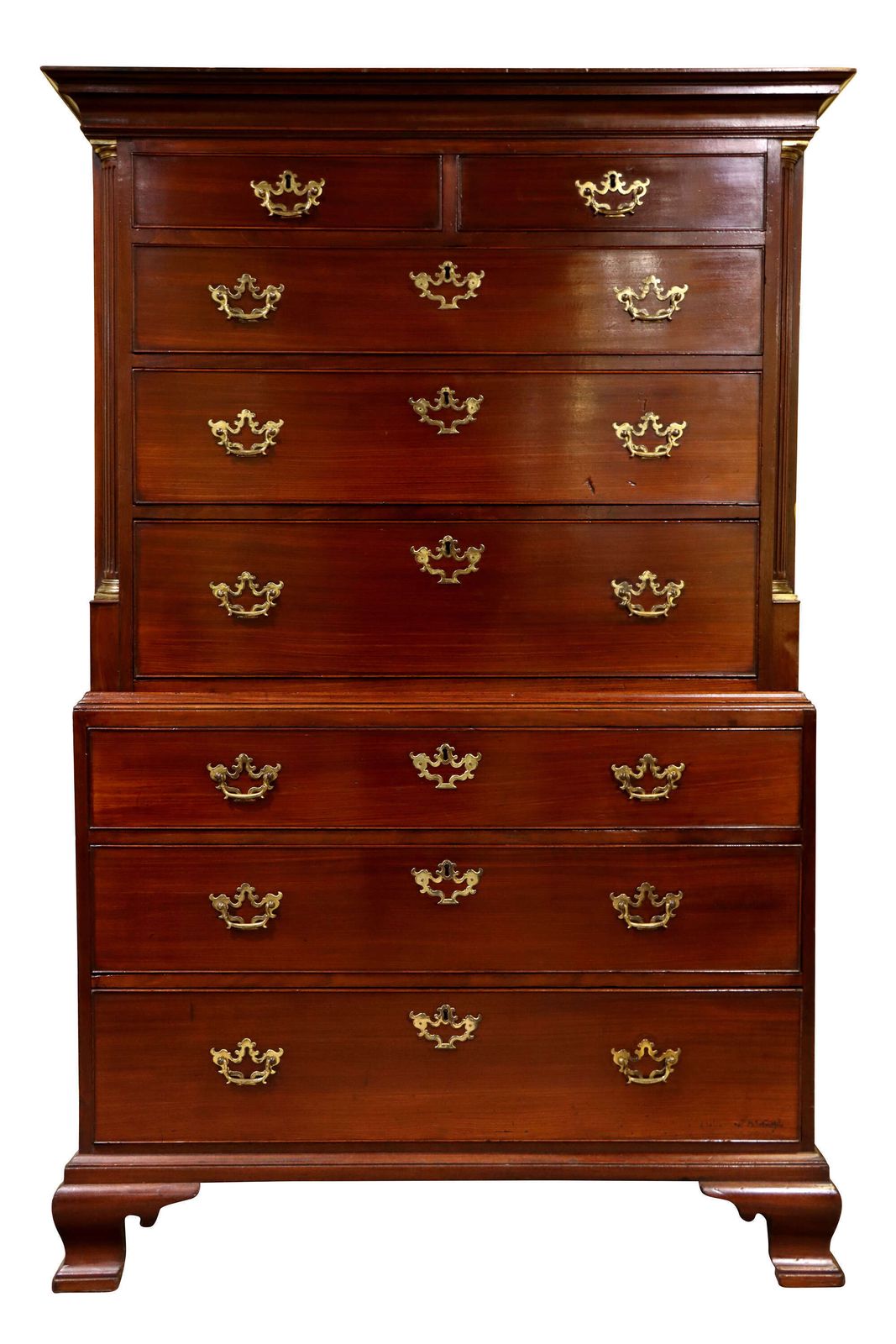 Fine George II Mahogany Tallboy (Chest On Chest), C.1745–1760