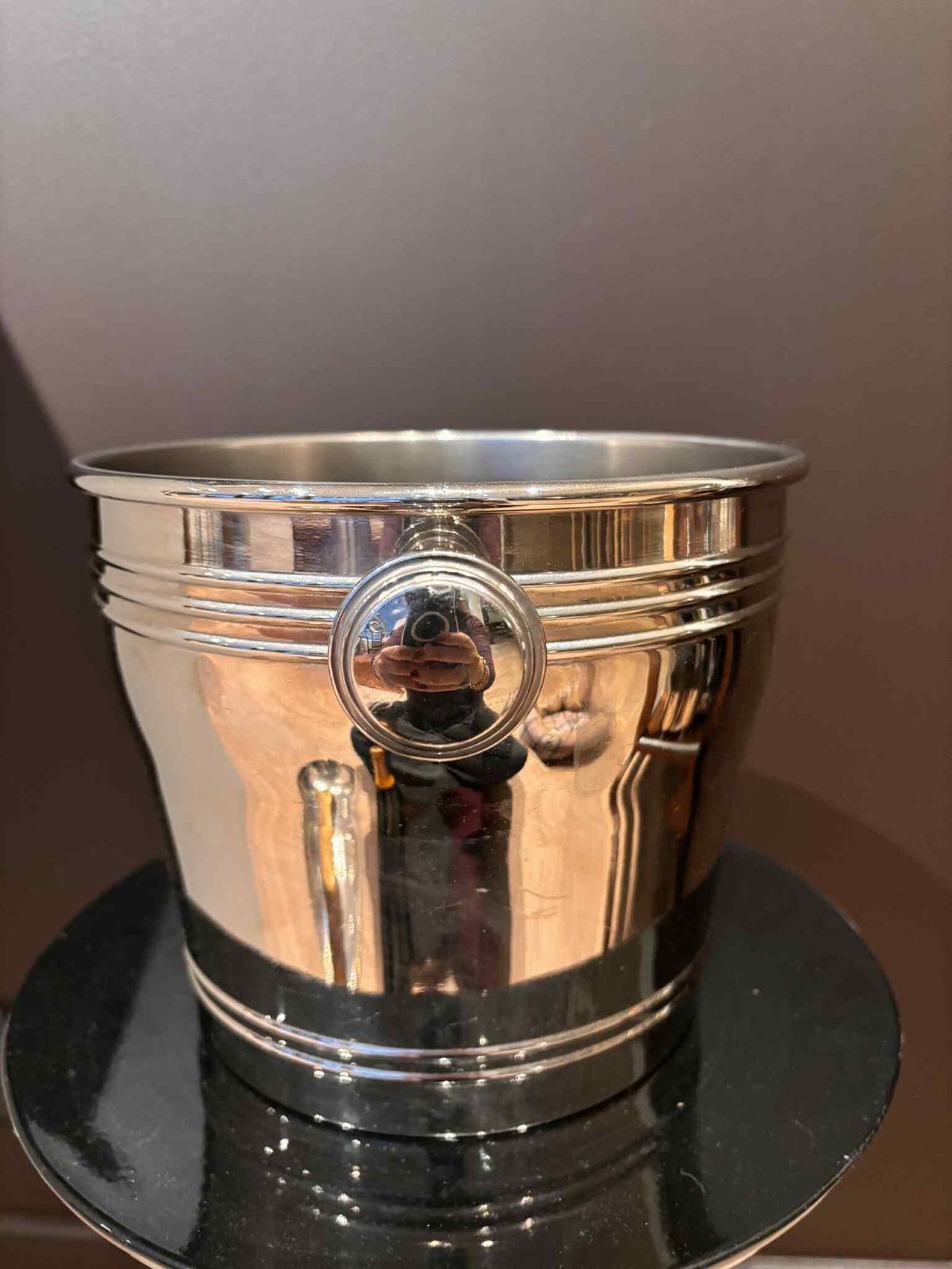 Vintage Champagne Bucket: Stainless Steel 2 Bottle Wine Chiller photo vintage
