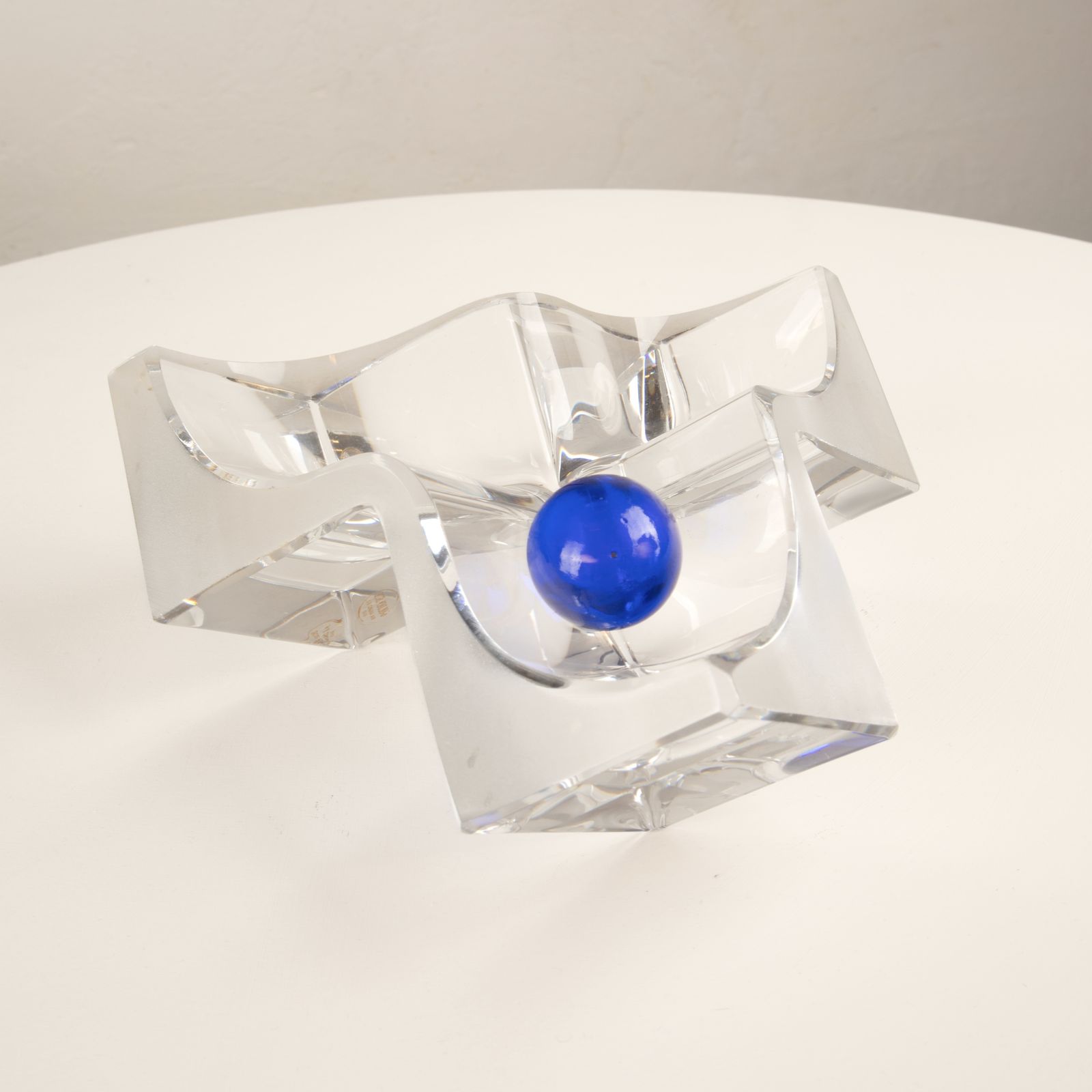 Roc Sculptural Pocket Emptier By Daum France 1980 photo for sale