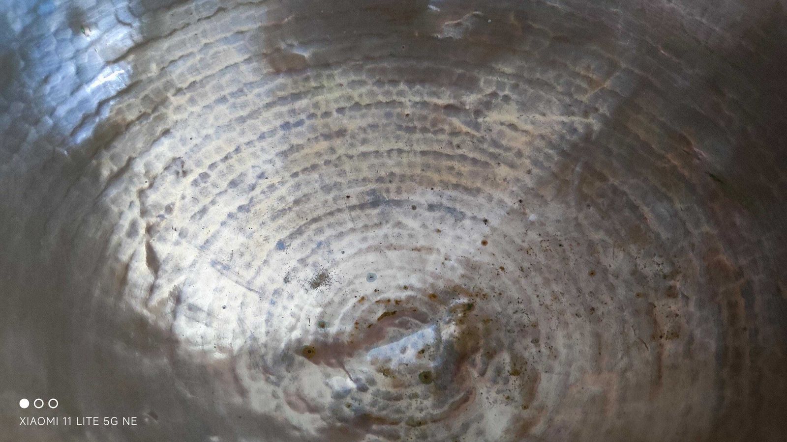 photo for sale Antique Heavy Copper French Egg Omelette Mixing Whisking Bowl, Large Cul De Poule
