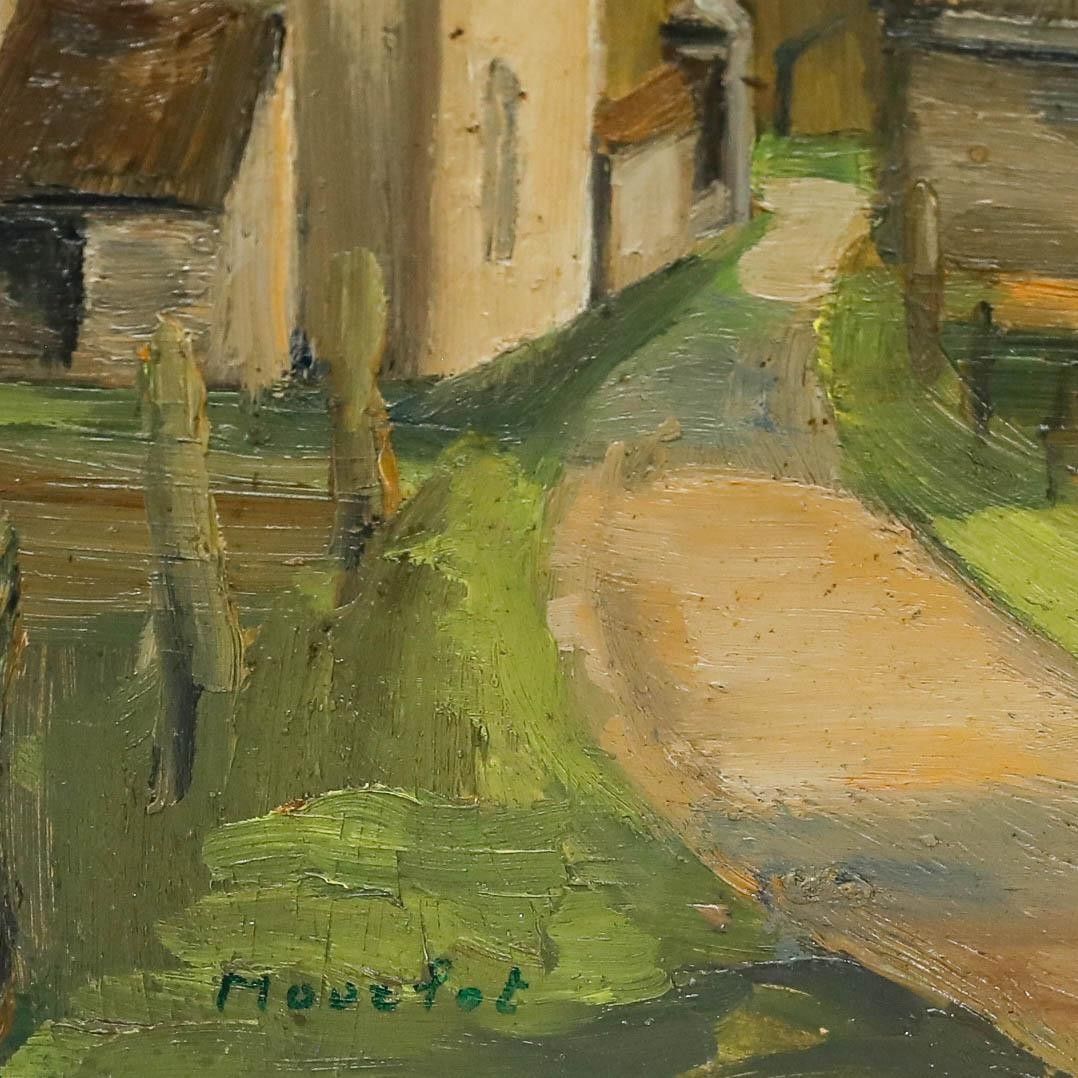 Maurice Mourlot (1906 1983) Mid 20th Century Oil, Chickens In The Garden photo Art