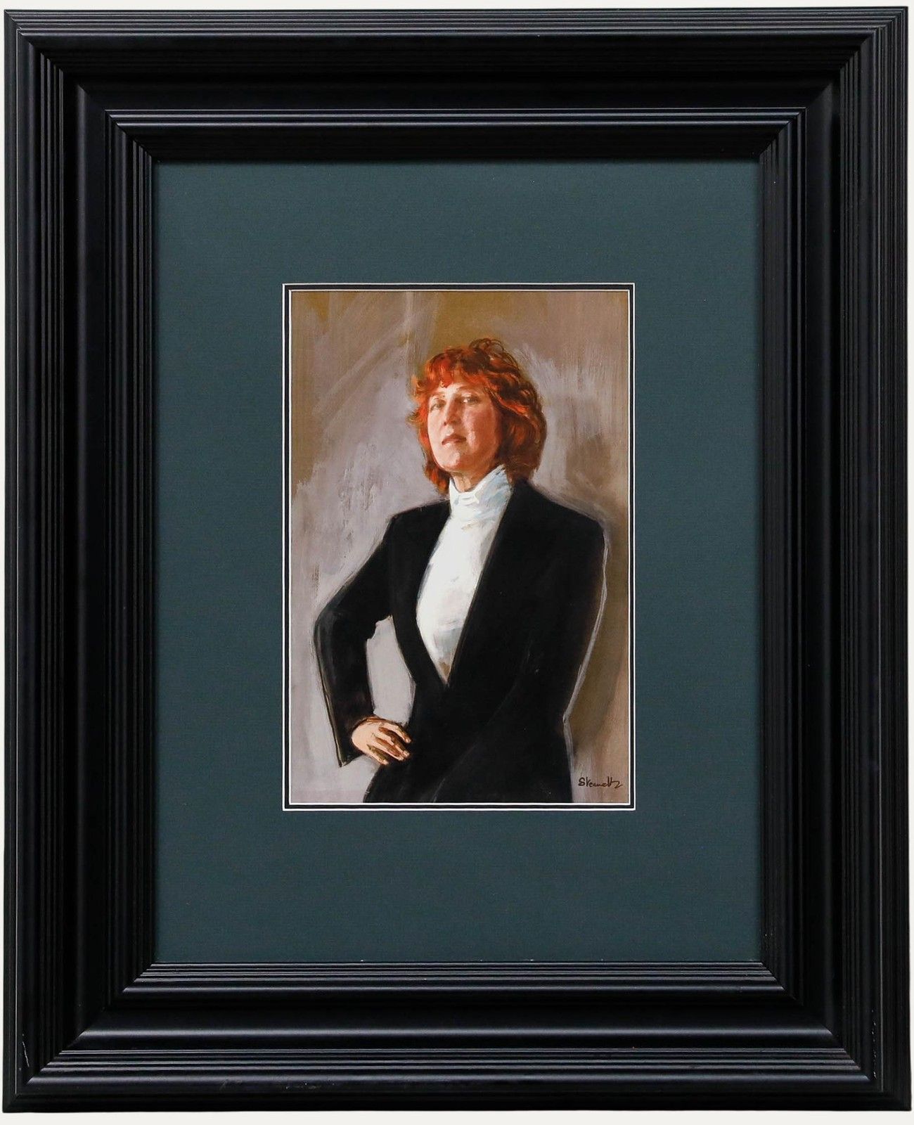 Michael Stennet (1946 2020) 1987 Gouache, Portrait Of Anne Gainsford