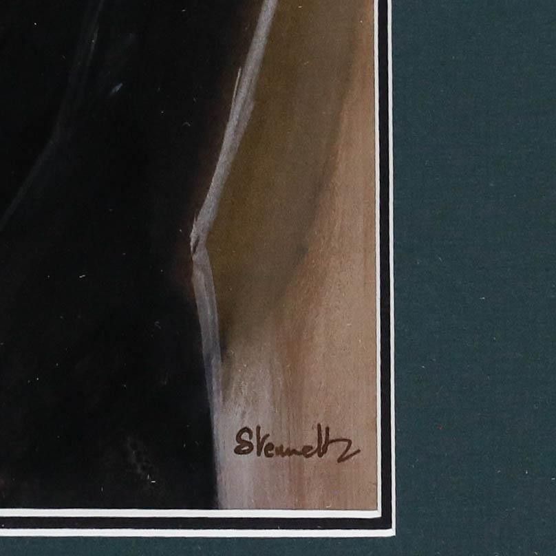 Michael Stennet (1946 2020) 1987 Gouache, Portrait Of Anne Gainsford photo vinterior