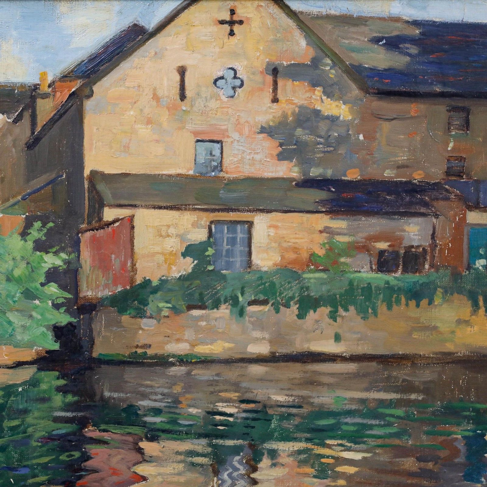 Charles Aird Early 20th Century Oil, Mill By The River photo Art