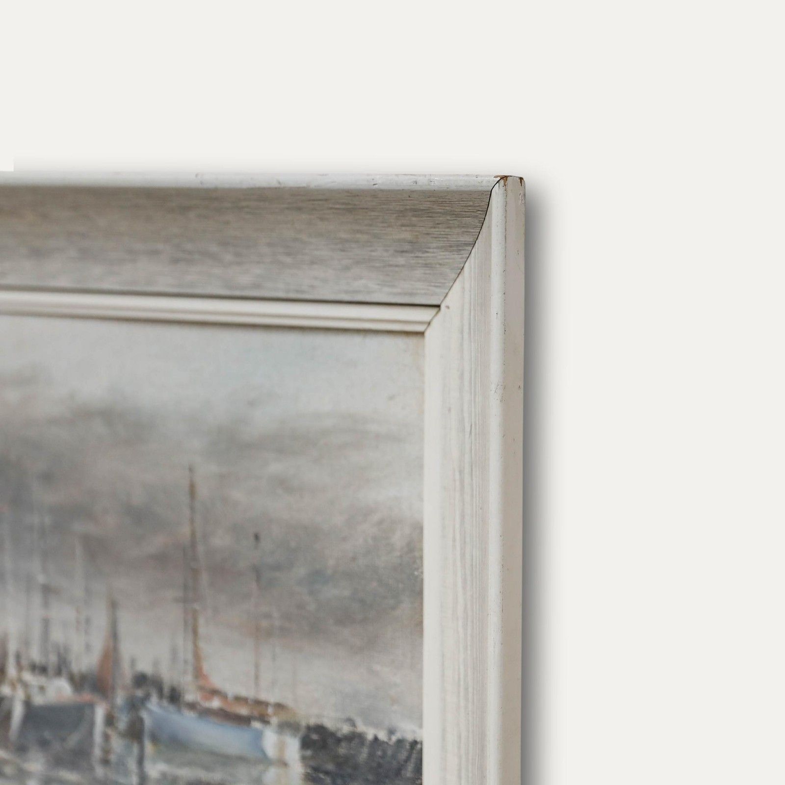 Peter Jones Framed 1964 Oil, Harbour Before The Storm photo 275.0