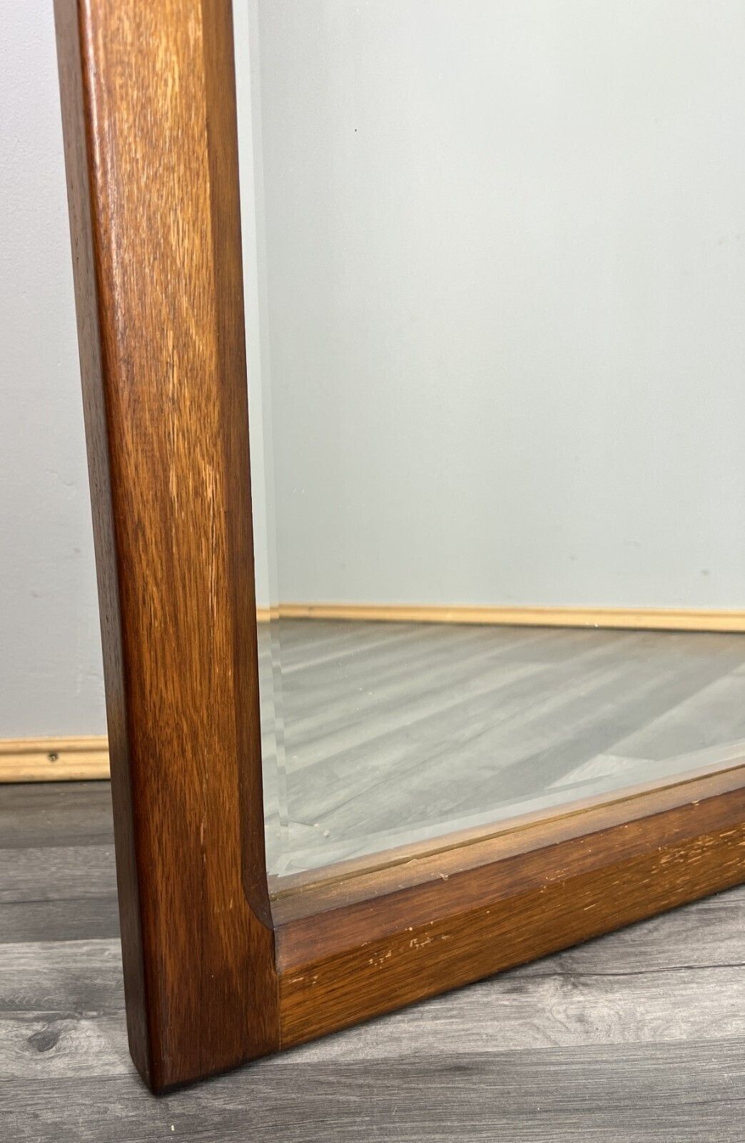 Vintage French Style Oak Wall Mirror Wall Frame Home Decor photo Home Decor