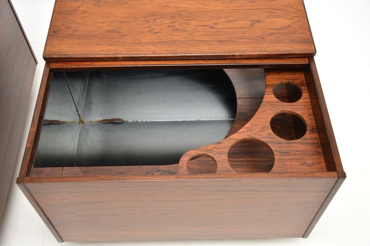 3835.0 Pair Of Swedish Vintage Rosewood Coffee / Side Tables photo
