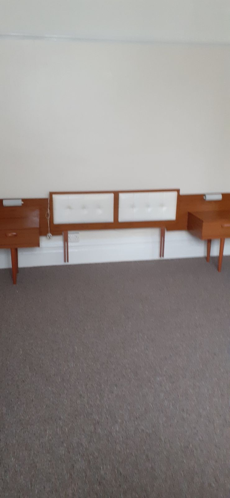 Schreiber Continental Headboard With Sidelights And Drawers. photo furniture