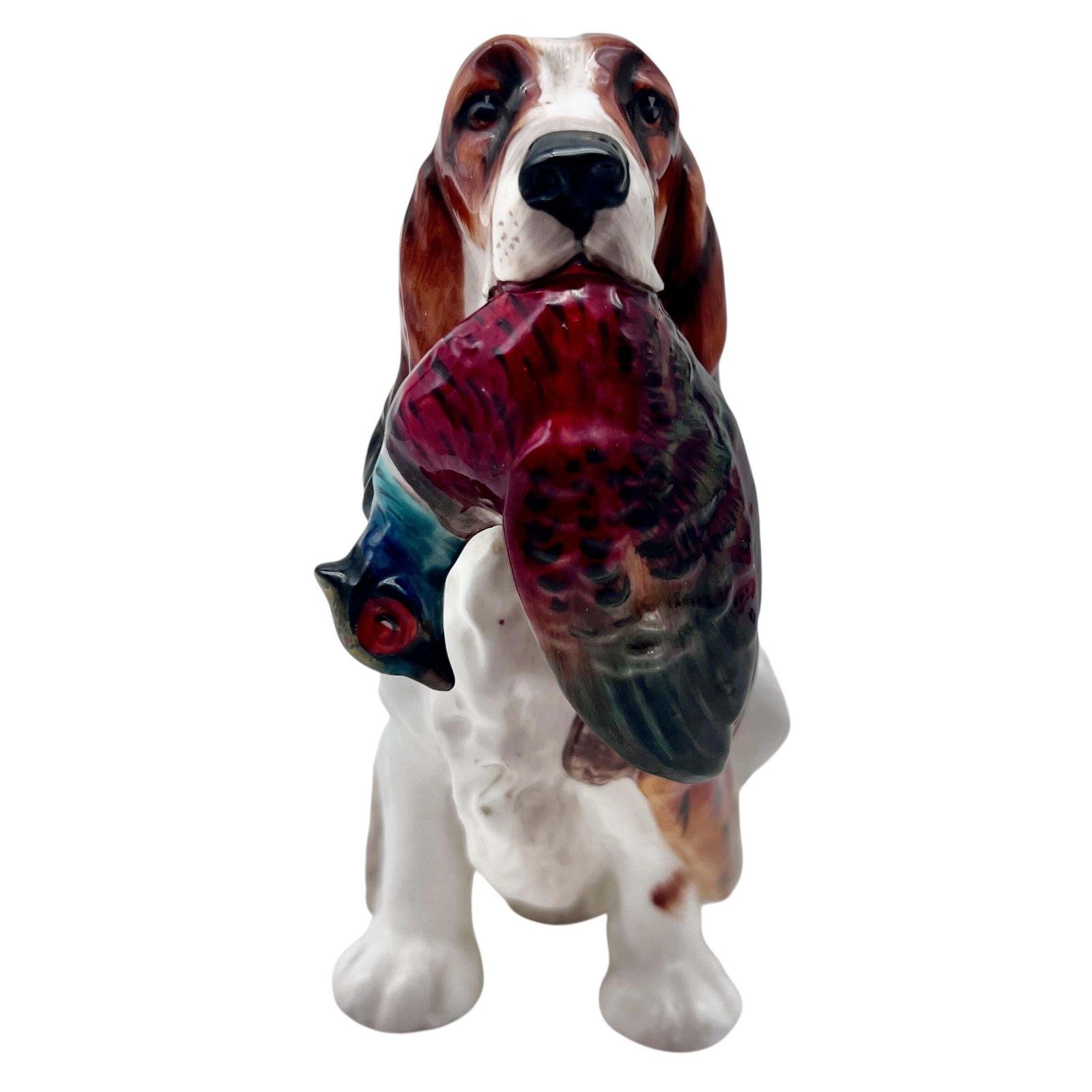 Vintage Royal Doulton Figurine Cocker Spaniel With Pheasant Hn 1028   Home Decor