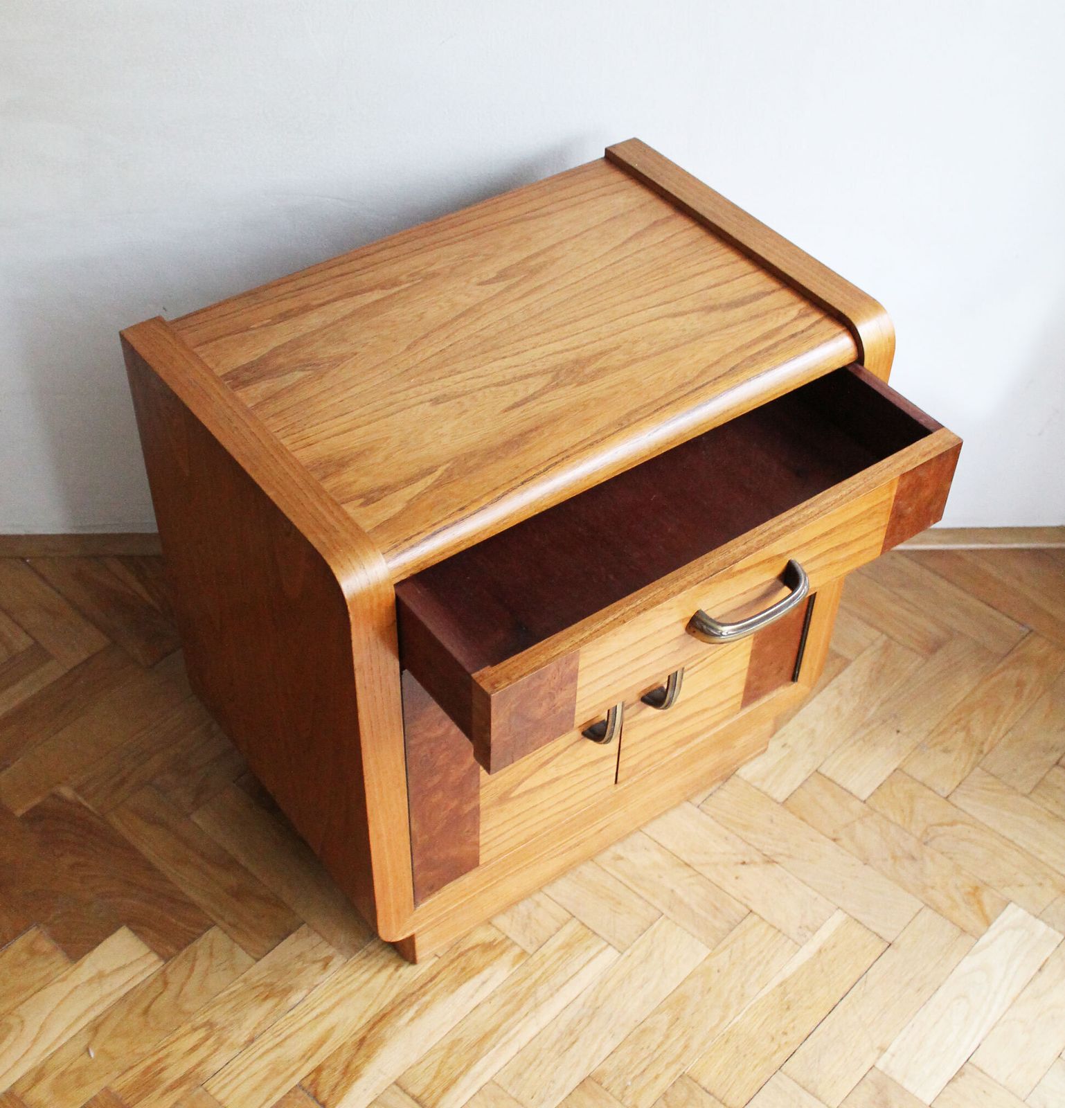 photo for sale Pair Of 1930s Art Deco Bedside Tables