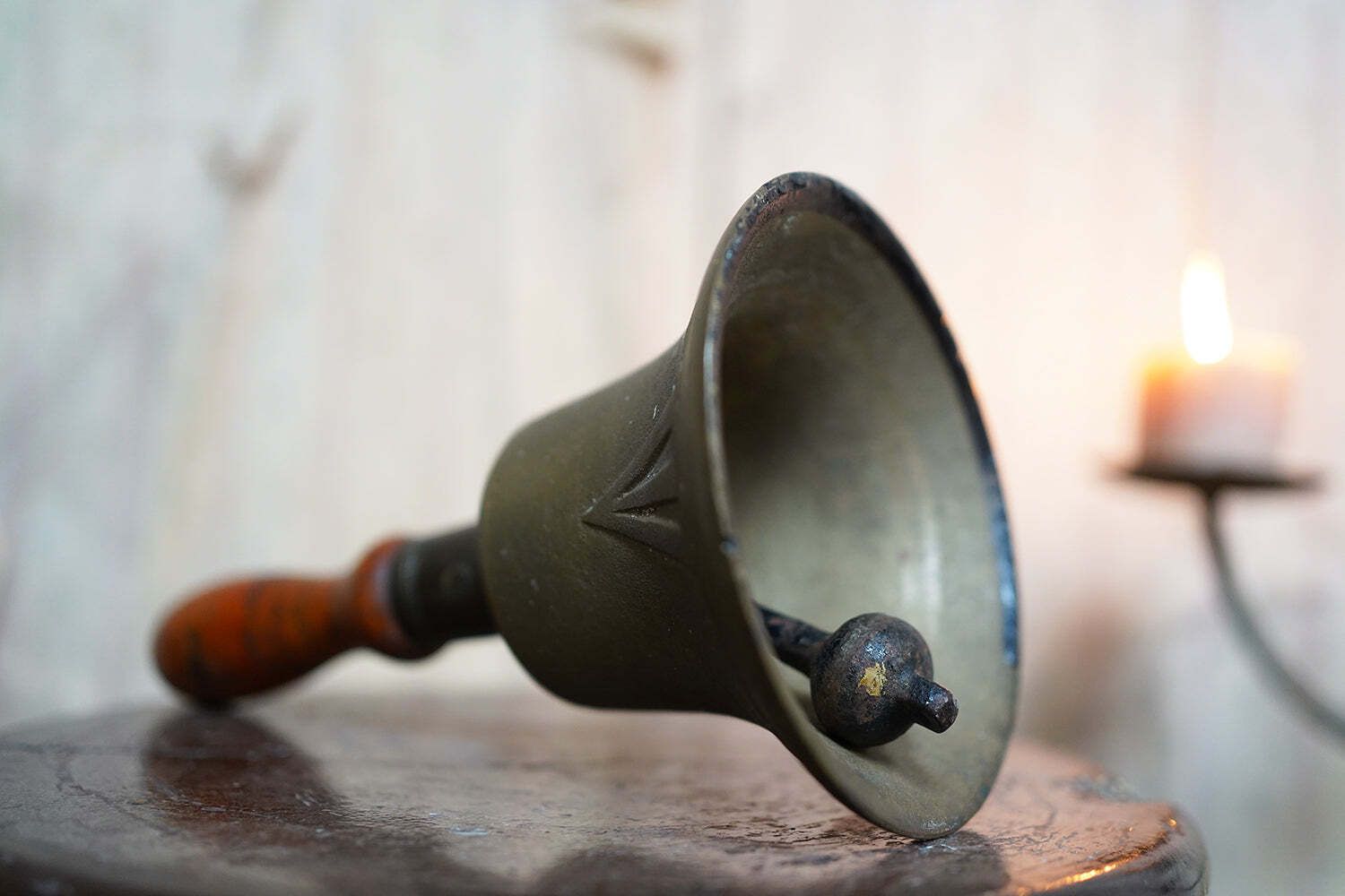 A Scarce Late 19thc Convict Watchman’s Bronze Alarm Bell C.1890 photo Home Decor