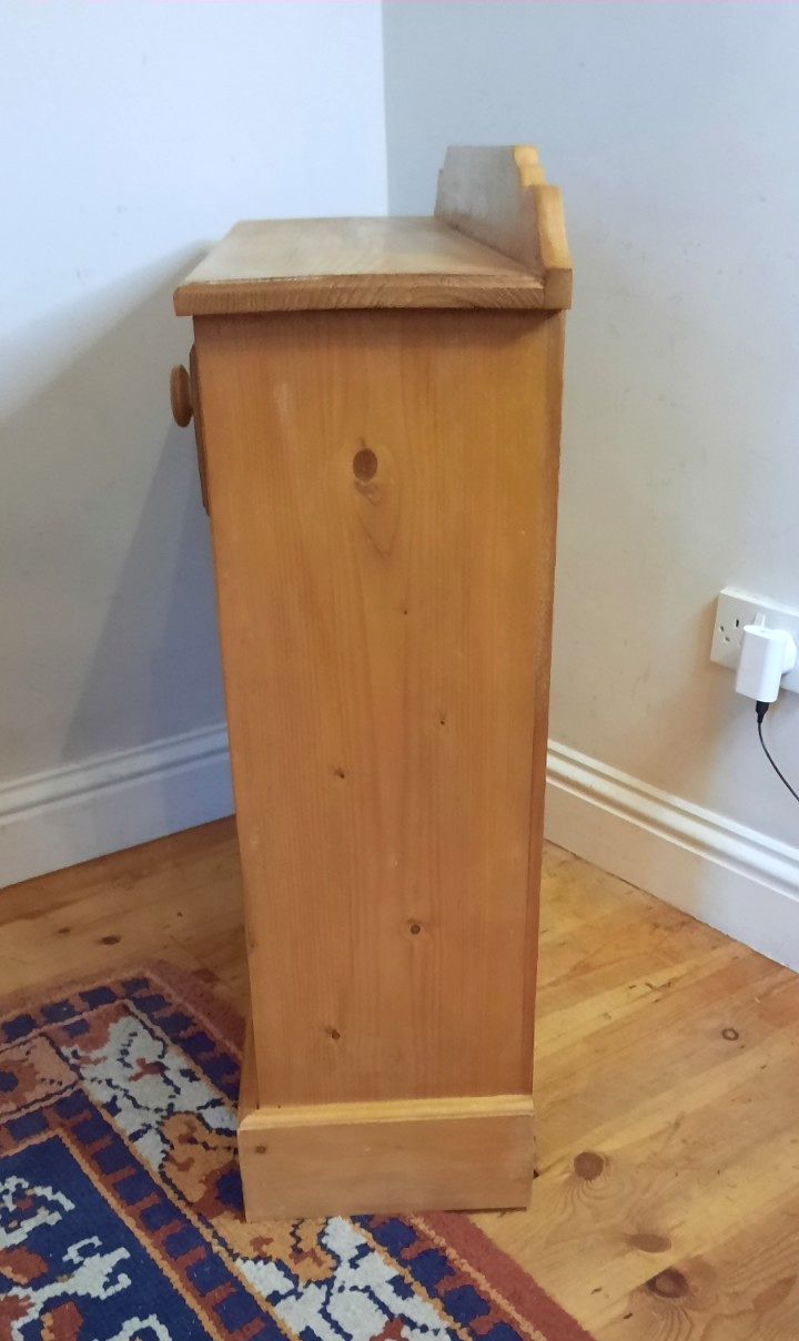 Vintage Pine Two Drawer Console Table Kitchen Hall Bookcase Waxed Antique Pine photo vinterior