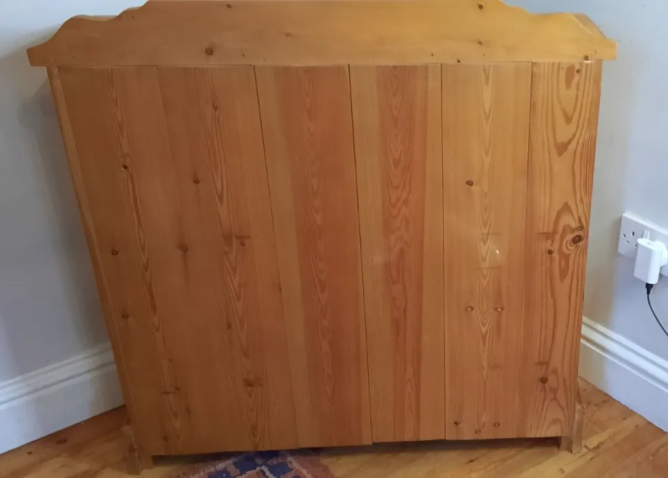 Vintage Pine Two Drawer Console Table Kitchen Hall Bookcase Waxed Antique Pine photo buy